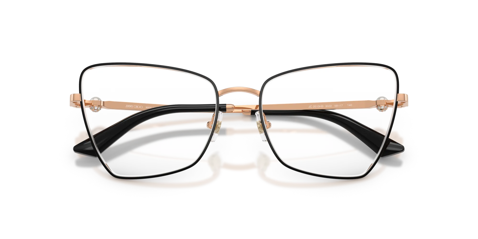 Jimmy Choo JC2010HB 3022 Montature da vista Metallo Rosa Geometrica Normale - immagine 2