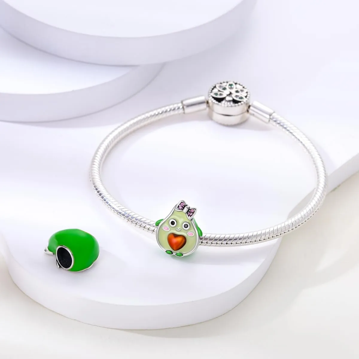 Hapour 925 Charms in Argento Sterling per Bracciali Charm Collana Gioielli Europei Ciondolo Perline Fascino Regalo di Compleanno per Donne Ragazze Mamma Figlia - immagine 2