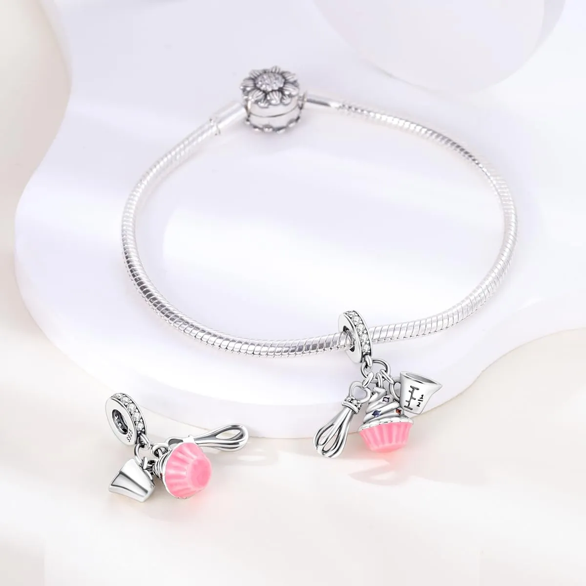 Hapour 925 Charms in Argento Sterling per Bracciali Charm Collana Gioielli Europei Ciondolo Perline Fascino Regalo di Compleanno per Donne Ragazze Mamma Figlia - immagine 2