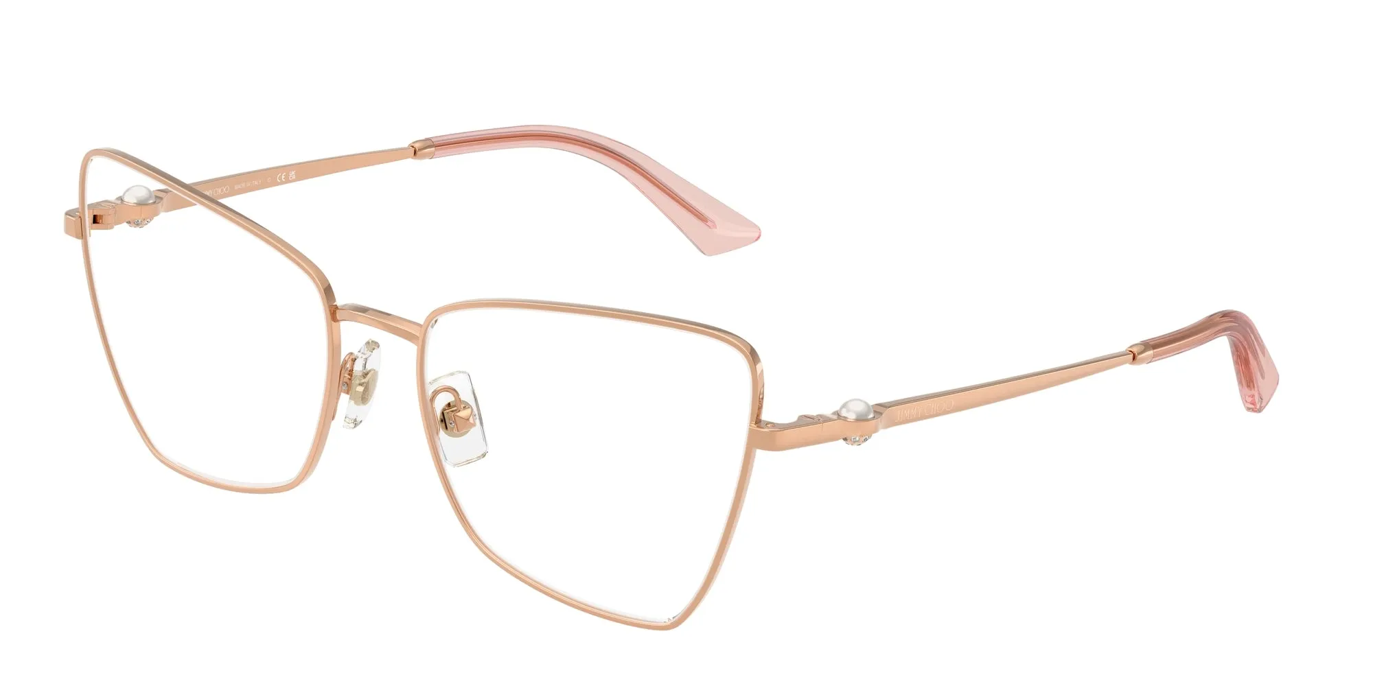 Jimmy Choo JC2010HB 3008 Montature da vista Metallo Oro Geometrica Normale - immagine 1