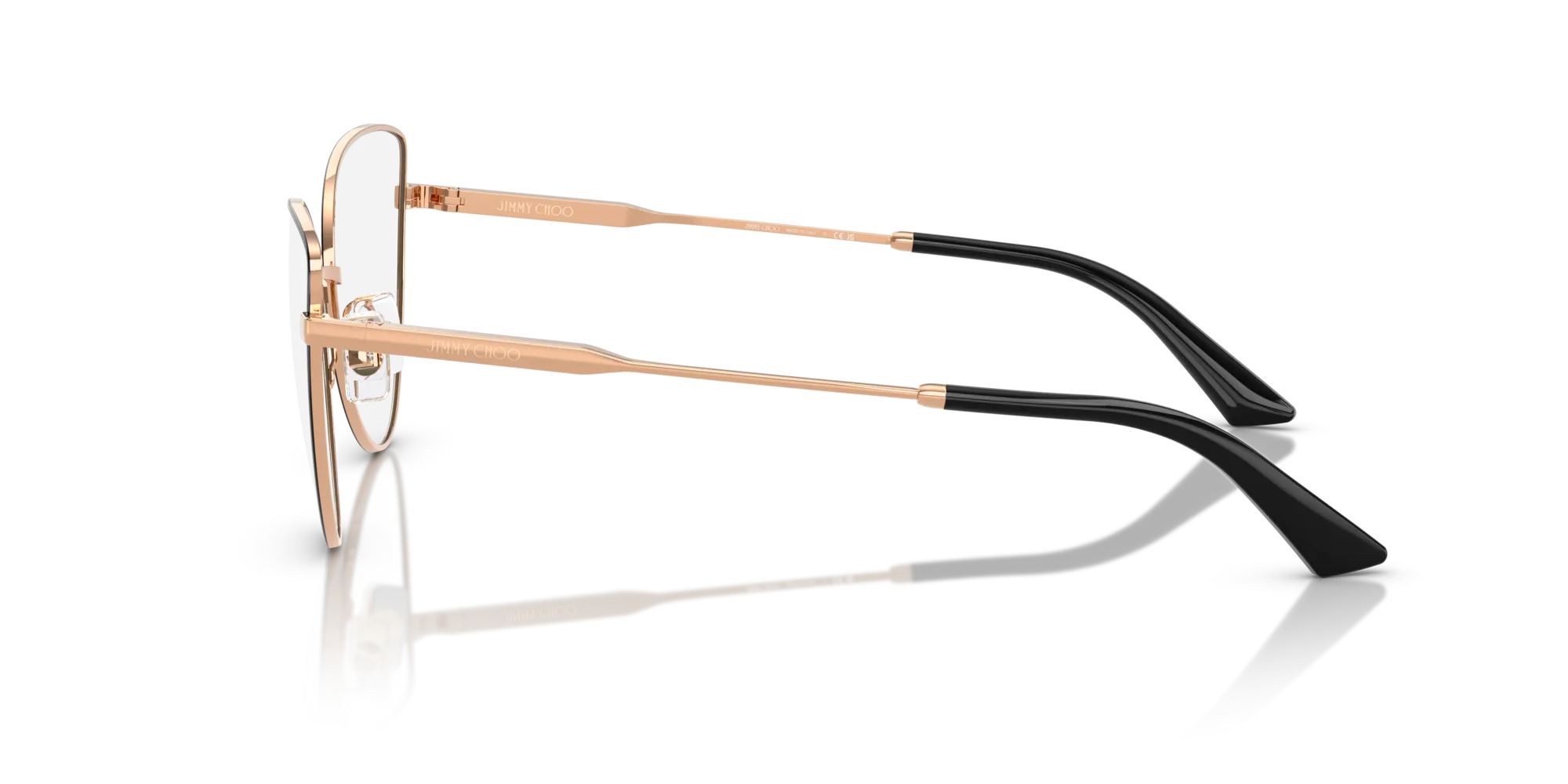 Jimmy Choo JC2008 3022 Montature da vista Acciaio Rosa Cat Eye Normale - immagine 4