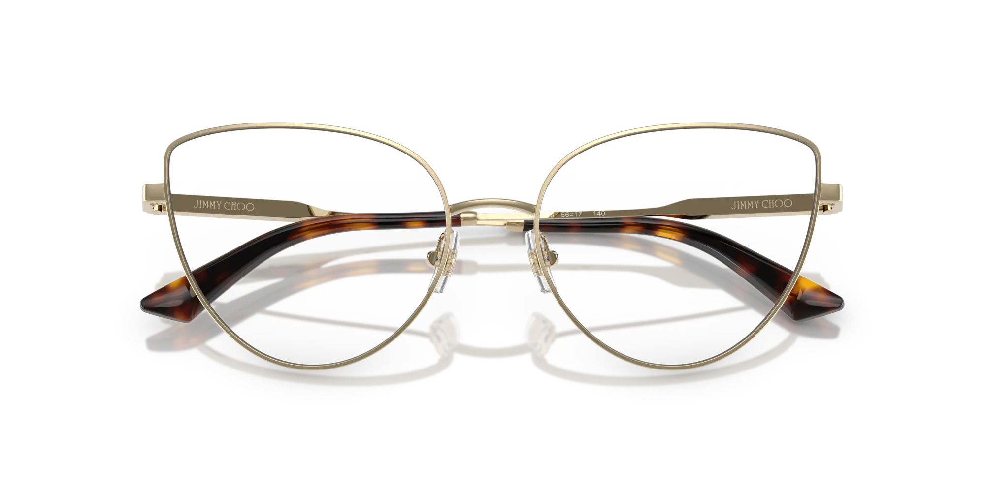 Jimmy Choo JC2008 3006 Montature da vista Acciaio Oro Trasparente Cat Eye Normale - immagine 2