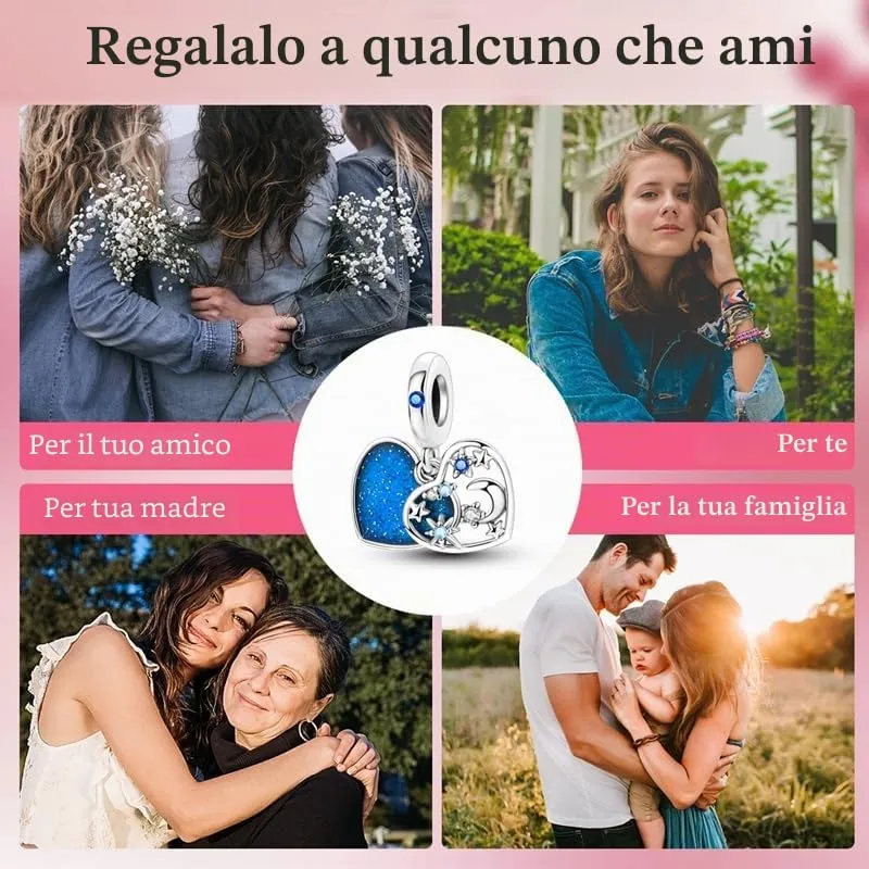 Hapour 925 Charms in Argento Sterling per Bracciali Charm Collana Gioielli Europei Ciondolo Perline Fascino Regalo di Compleanno per Donne Ragazze Mamma Figlia - immagine 6