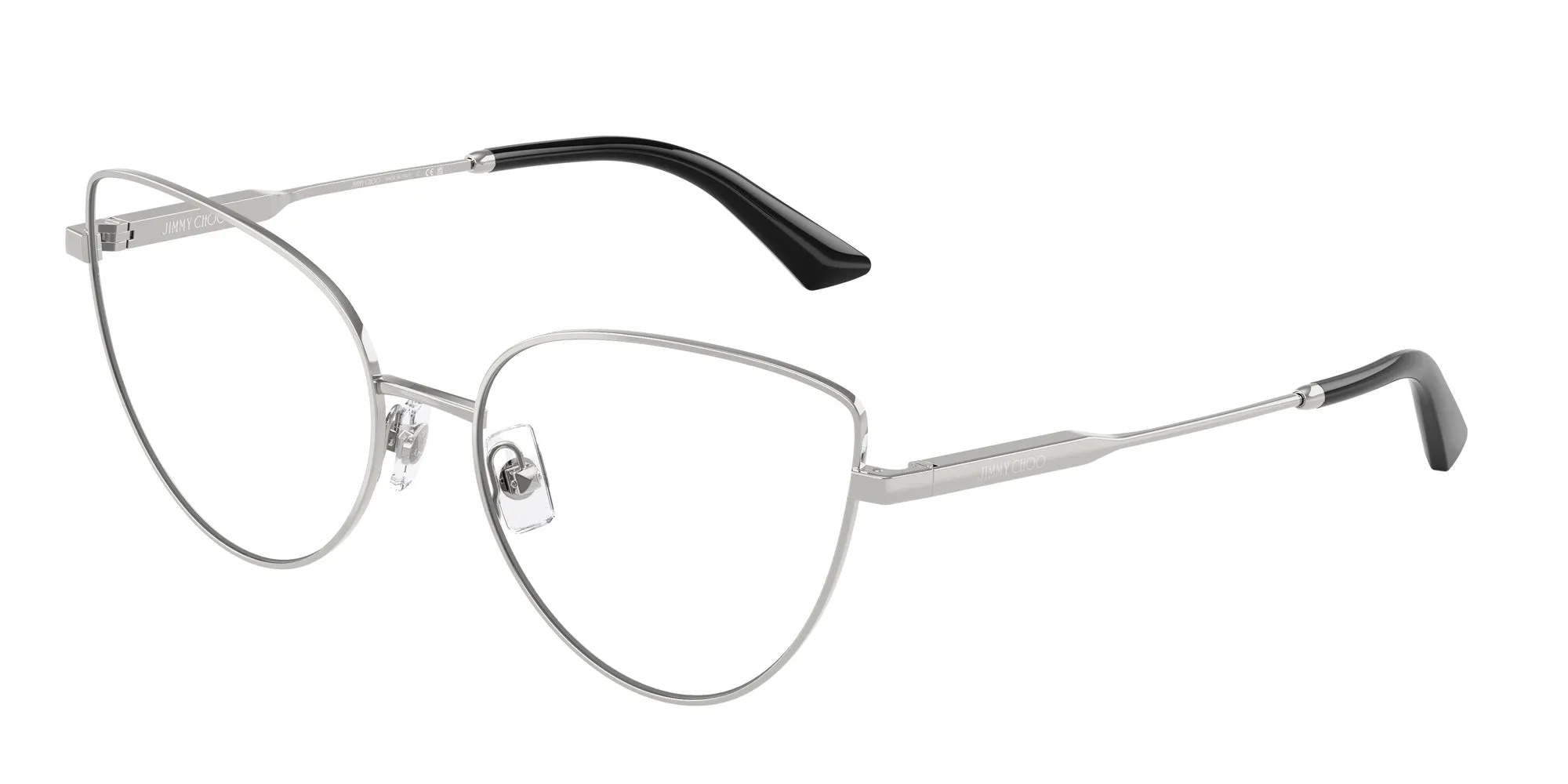 Jimmy Choo JC2008 3002 Montature da vista Acciaio Argento Cat Eye Normale - immagine 1