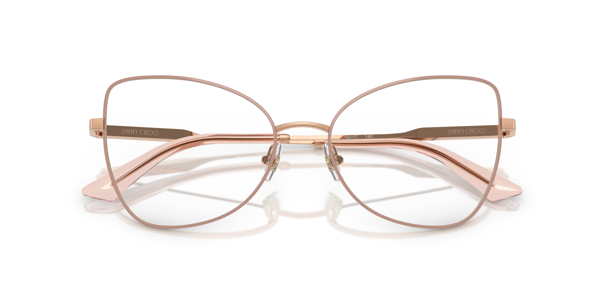 Jimmy Choo JC2006 3020 Montature da vista Acciaio Oro Farfalla Normale - immagine 2