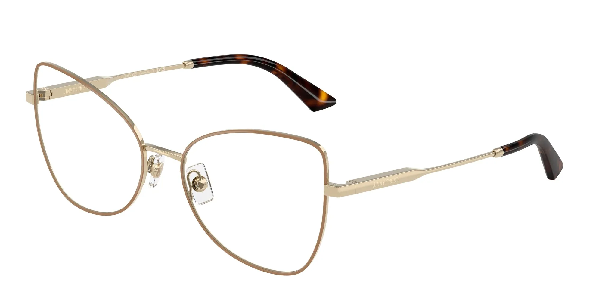 Jimmy Choo JC2006 3019 Montature da vista Acciaio Marrone Farfalla Normale - immagine 1