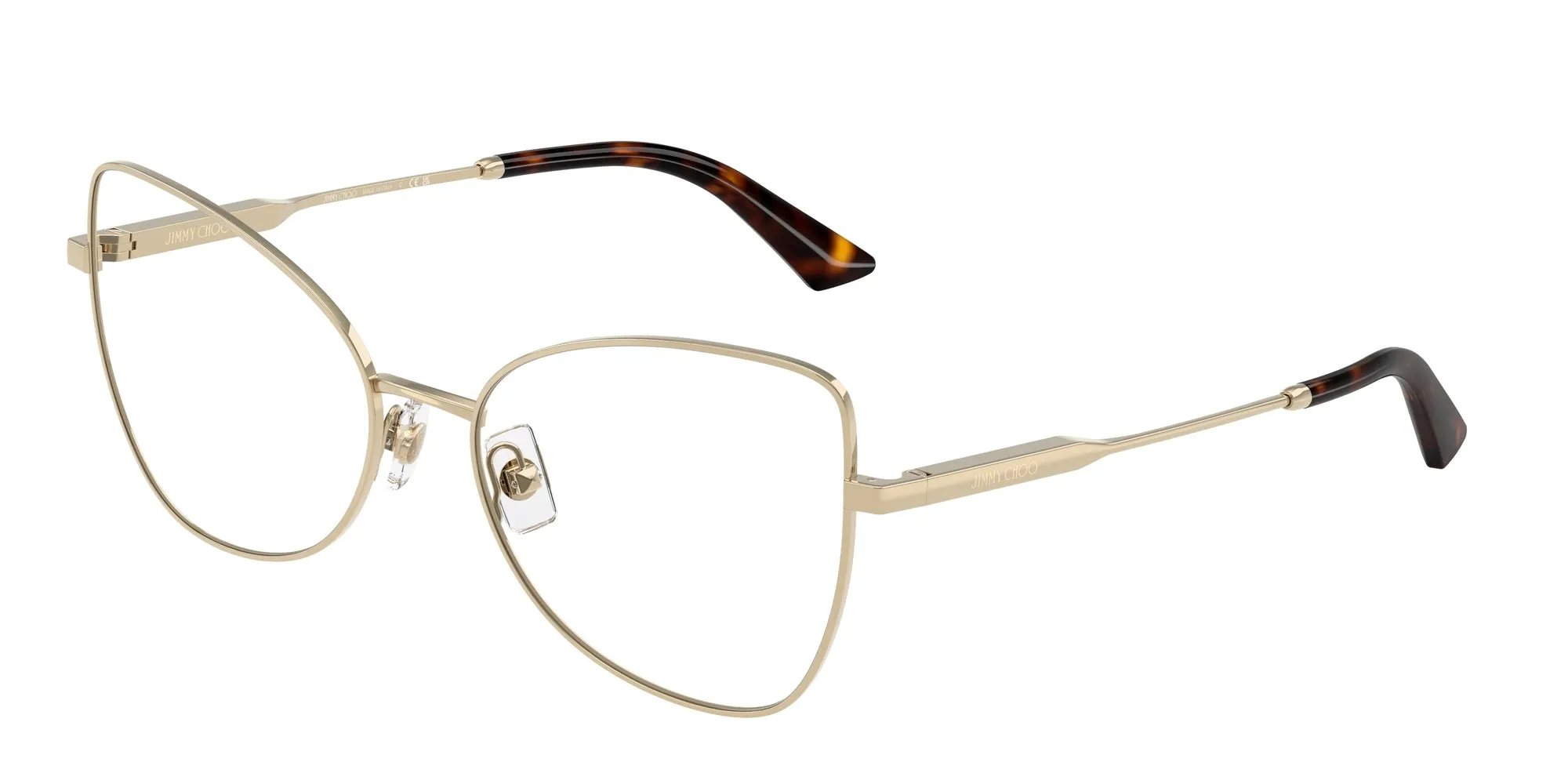 Jimmy Choo JC2006 3006 Montature da vista Acciaio Oro Farfalla Normale - immagine 1