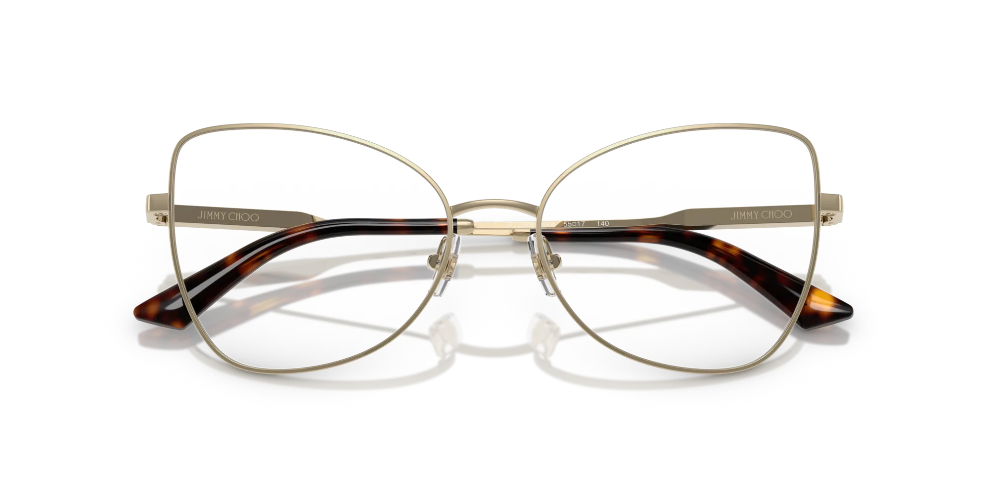 Jimmy Choo JC2006 3006 Montature da vista Acciaio Oro Farfalla Normale - immagine 2