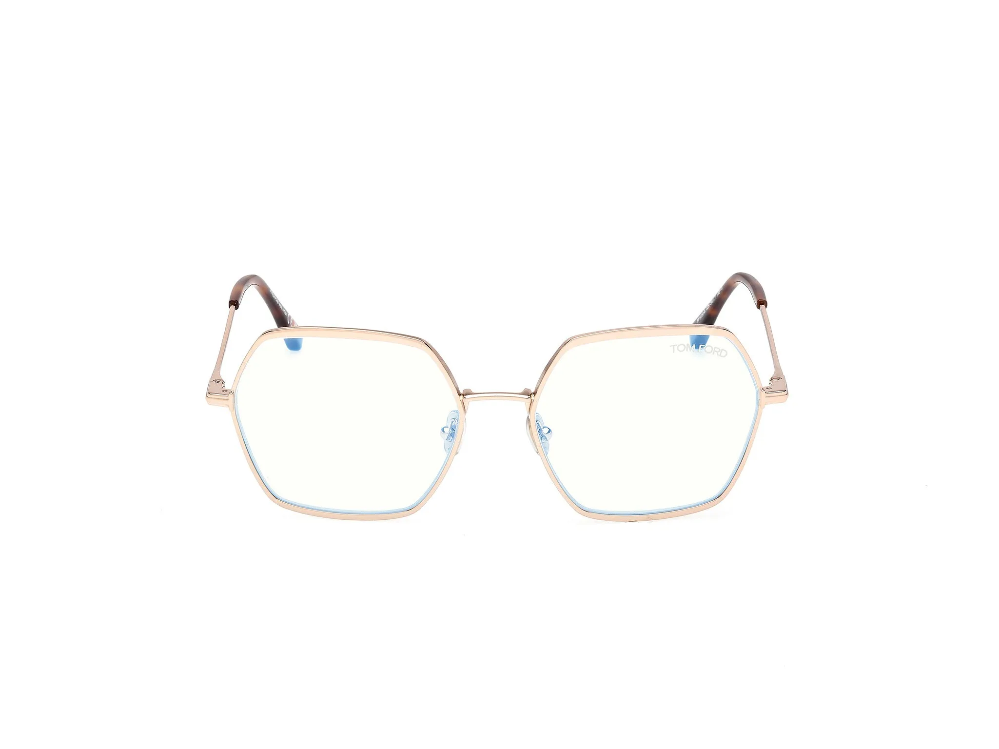 TOM FORD FT6050-B 28 Montature da vista Metallo Oro Geometrica Normale - immagine 2