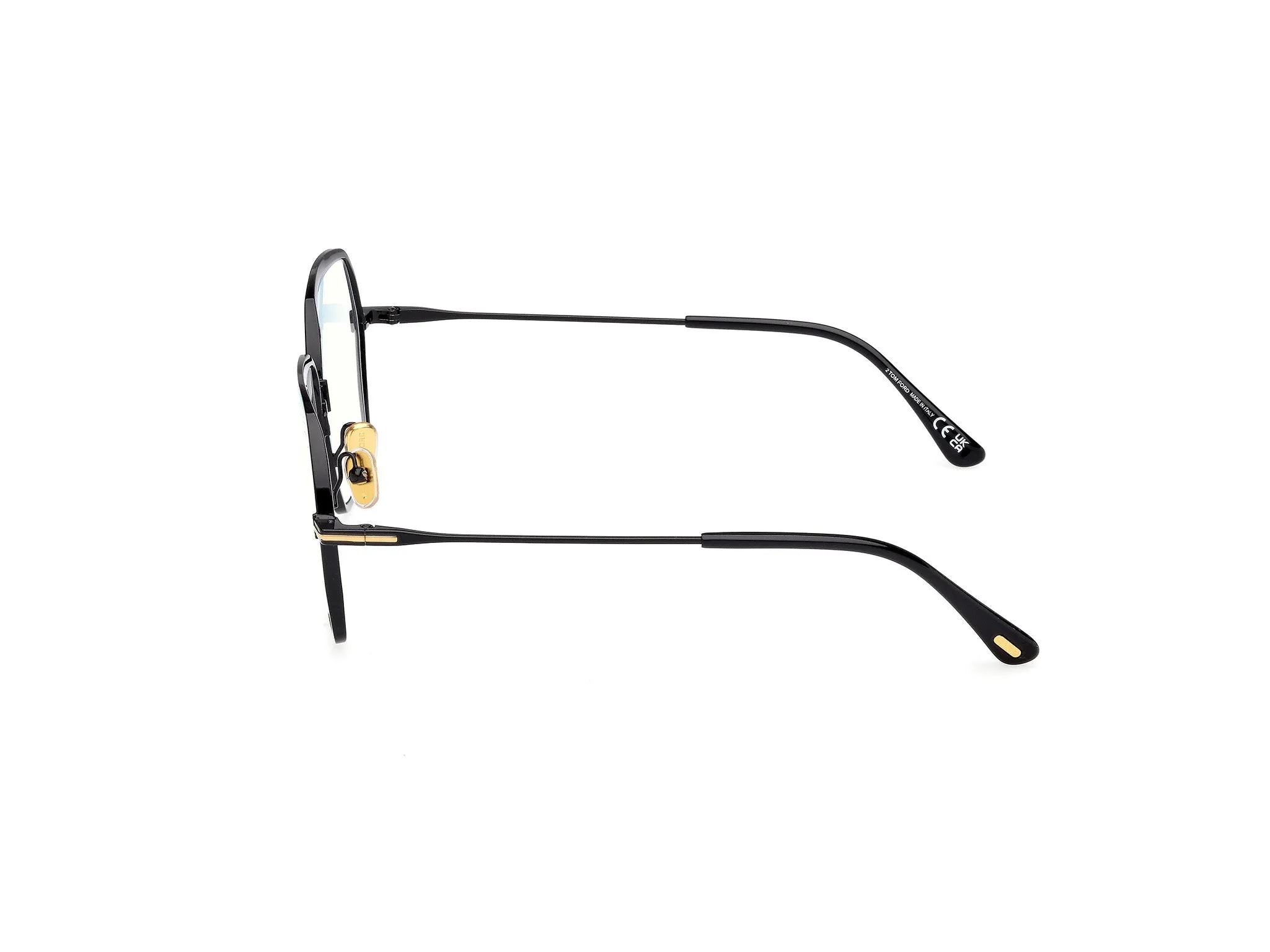 TOM FORD FT6050-B 1 Montature da vista Metallo Nero Geometrica Normale - immagine 3