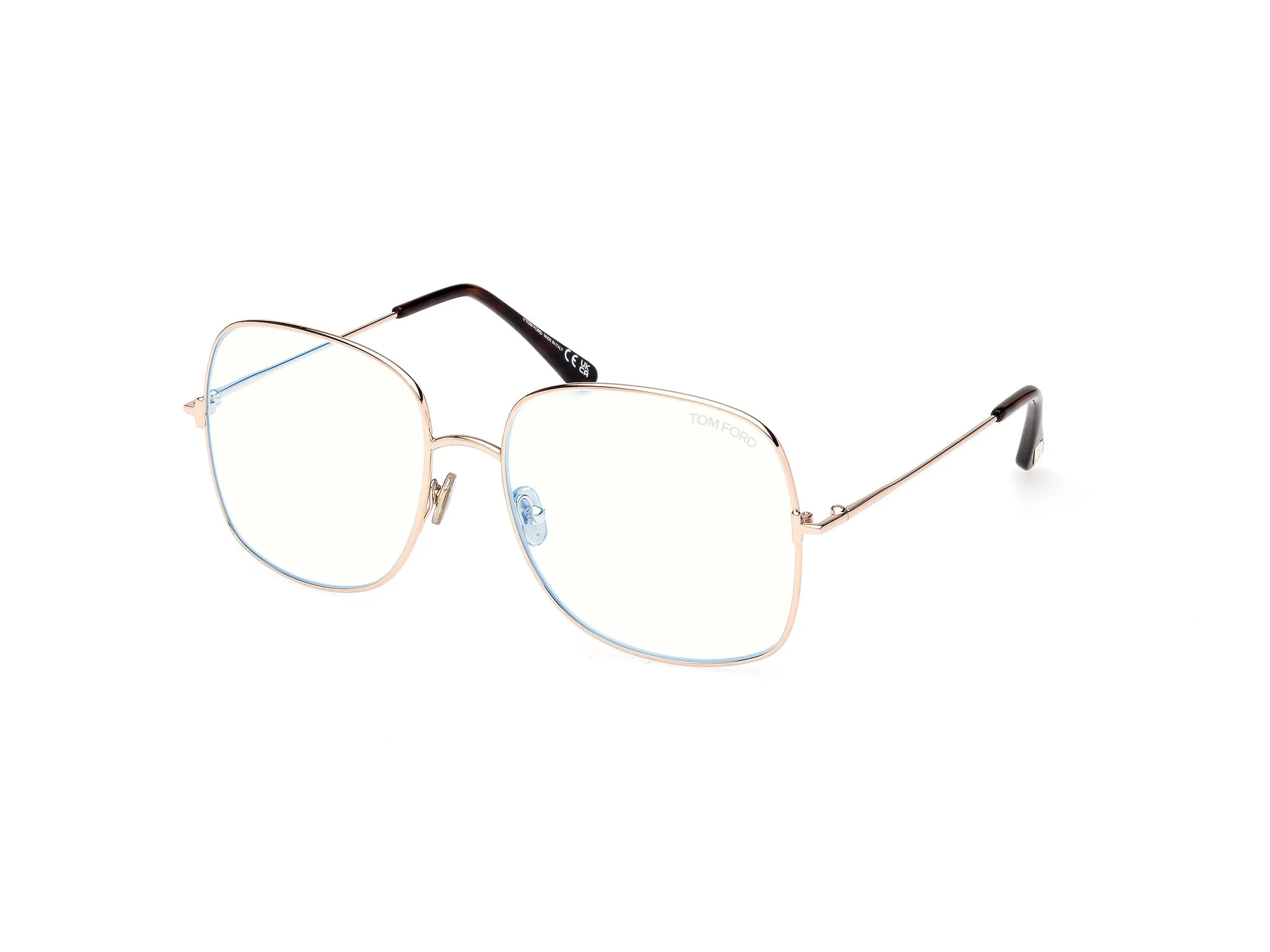 TOM FORD FT6048-B 28 Montature da vista Metallo Oro Squadrata Normale - immagine 1
