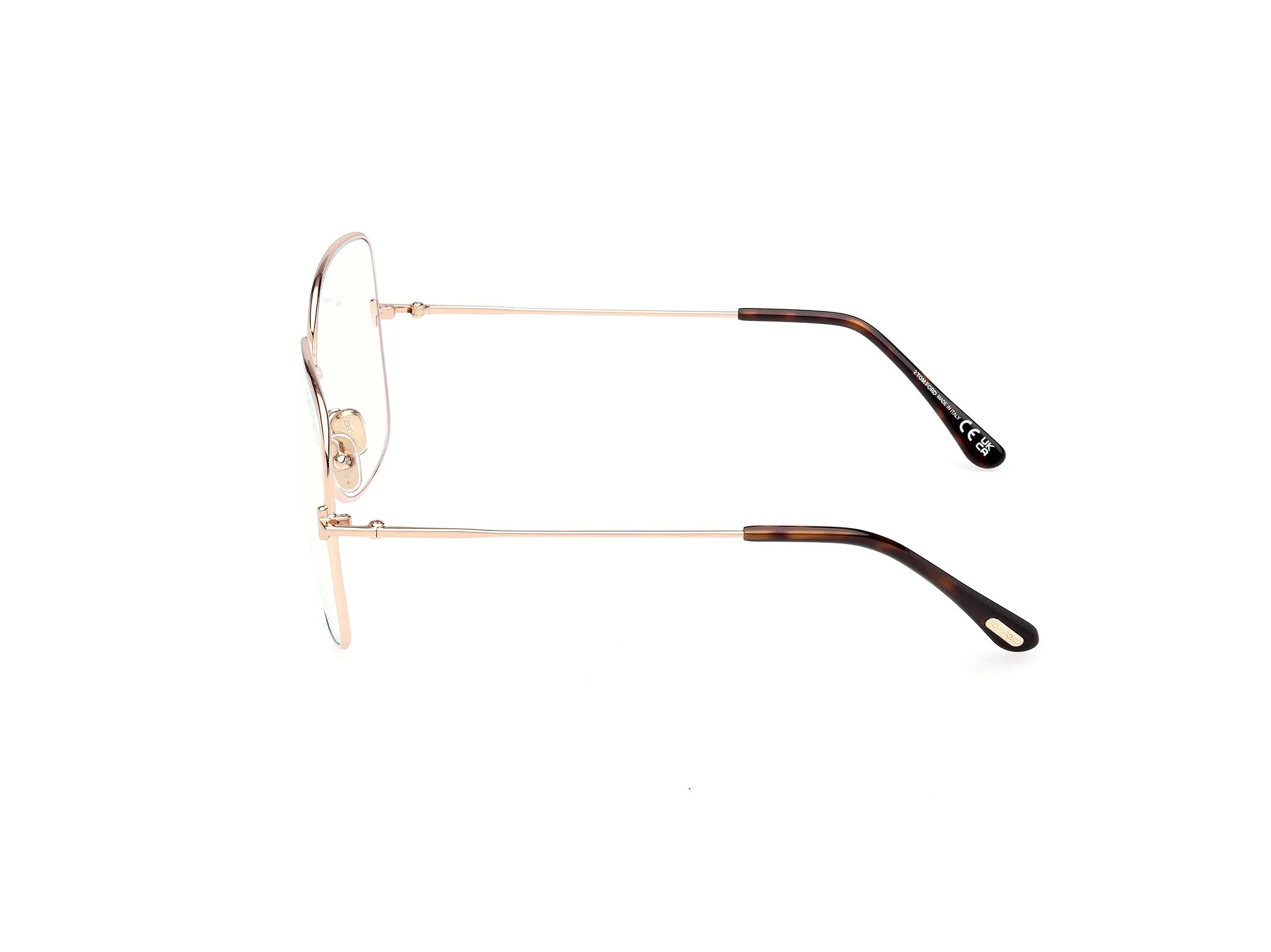 TOM FORD FT6048-B 28 Montature da vista Metallo Oro Squadrata Normale - immagine 3