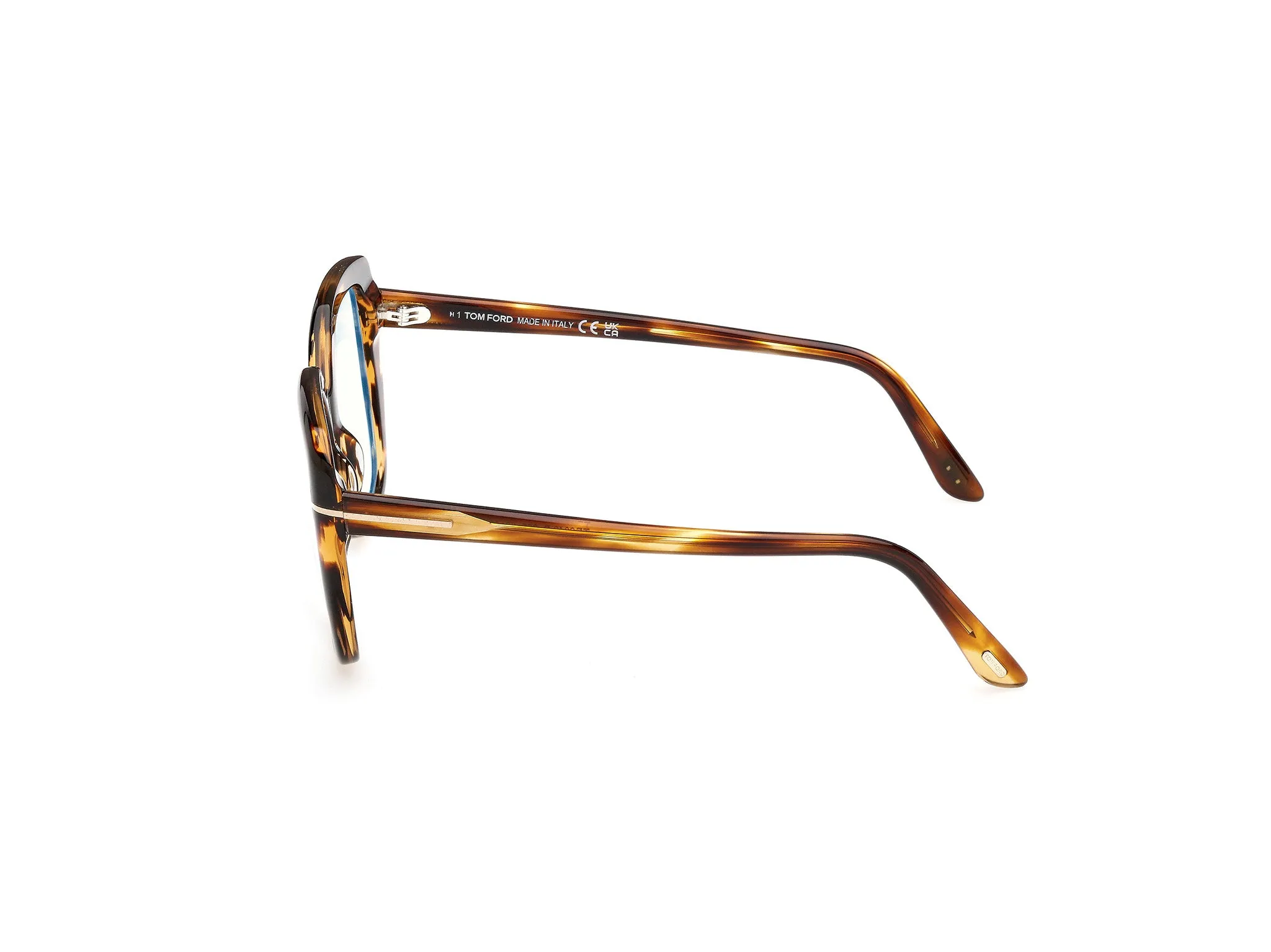 TOM FORD FT6043-B 55 Montature da vista Acetato Havana Squadrata Normale - immagine 3