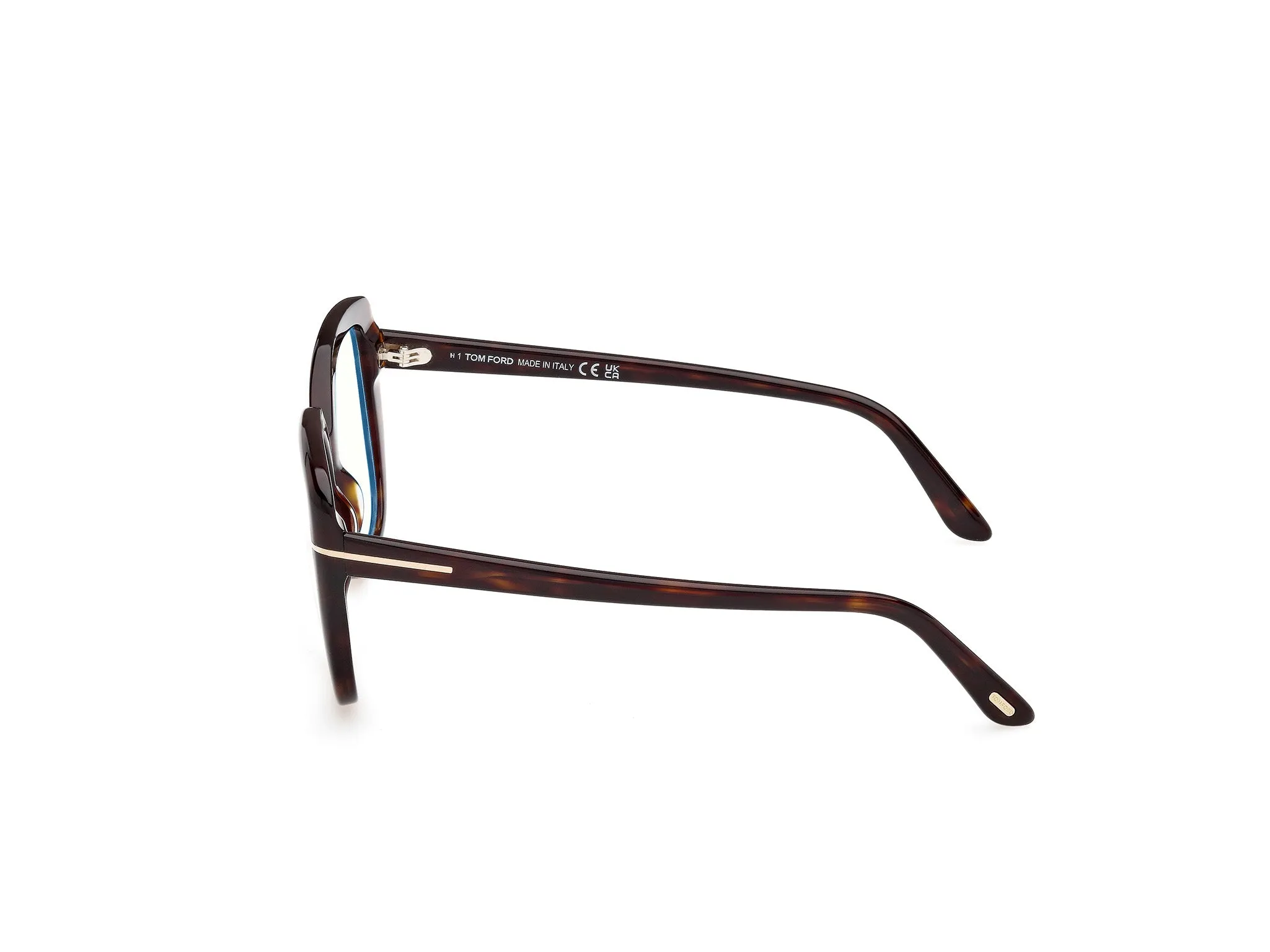 TOM FORD FT6043-B 52 Montature da vista Acetato Havana Squadrata Normale - immagine 3