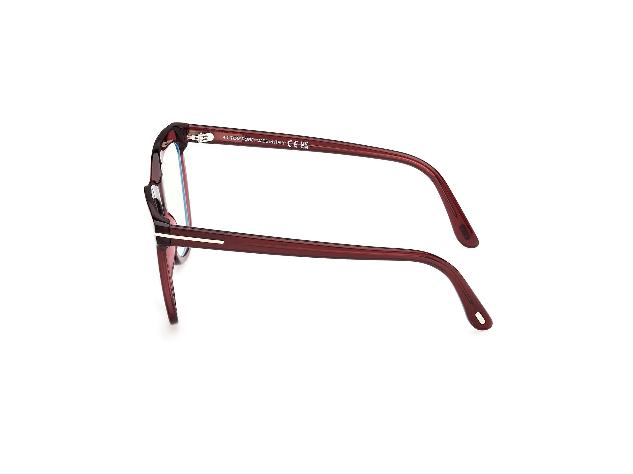 TOM FORD FT6042-B 69 Montature da vista Acetato Bordeaux Farfalla Normale - immagine 3