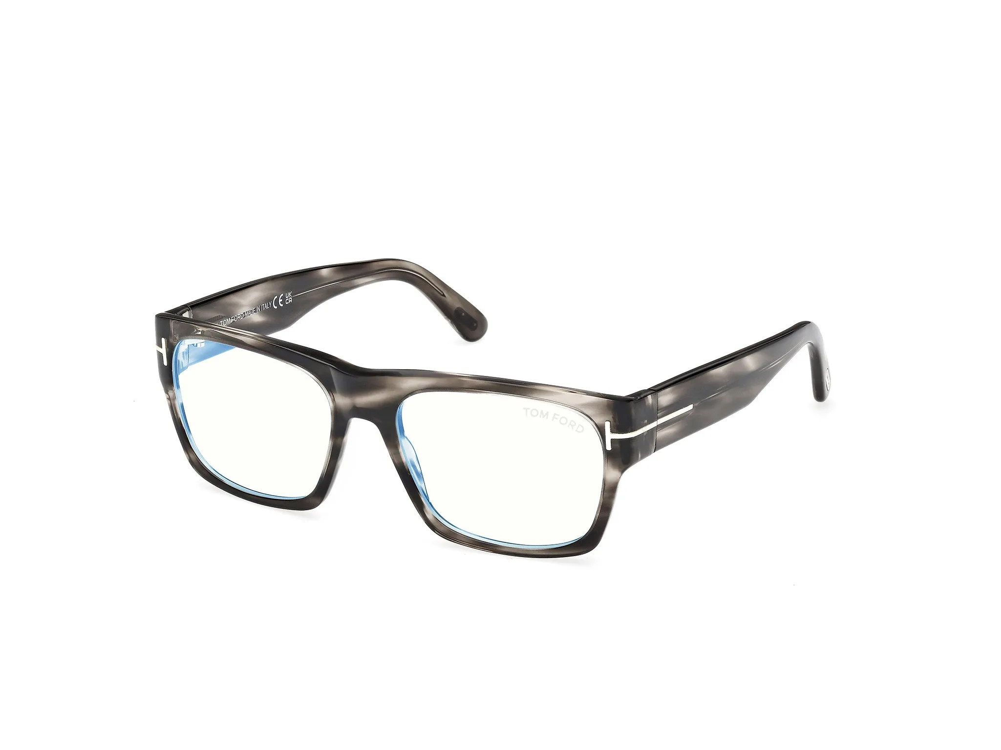 TOM FORD FT6035-B 56 Montature da vista Acetato Havana Squadrata Normale - immagine 1