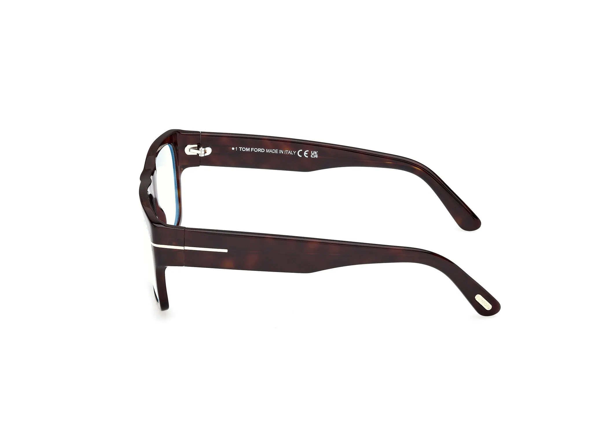 TOM FORD FT6035-B 52 Montature da vista Acetato Havana Squadrata Normale - immagine 3
