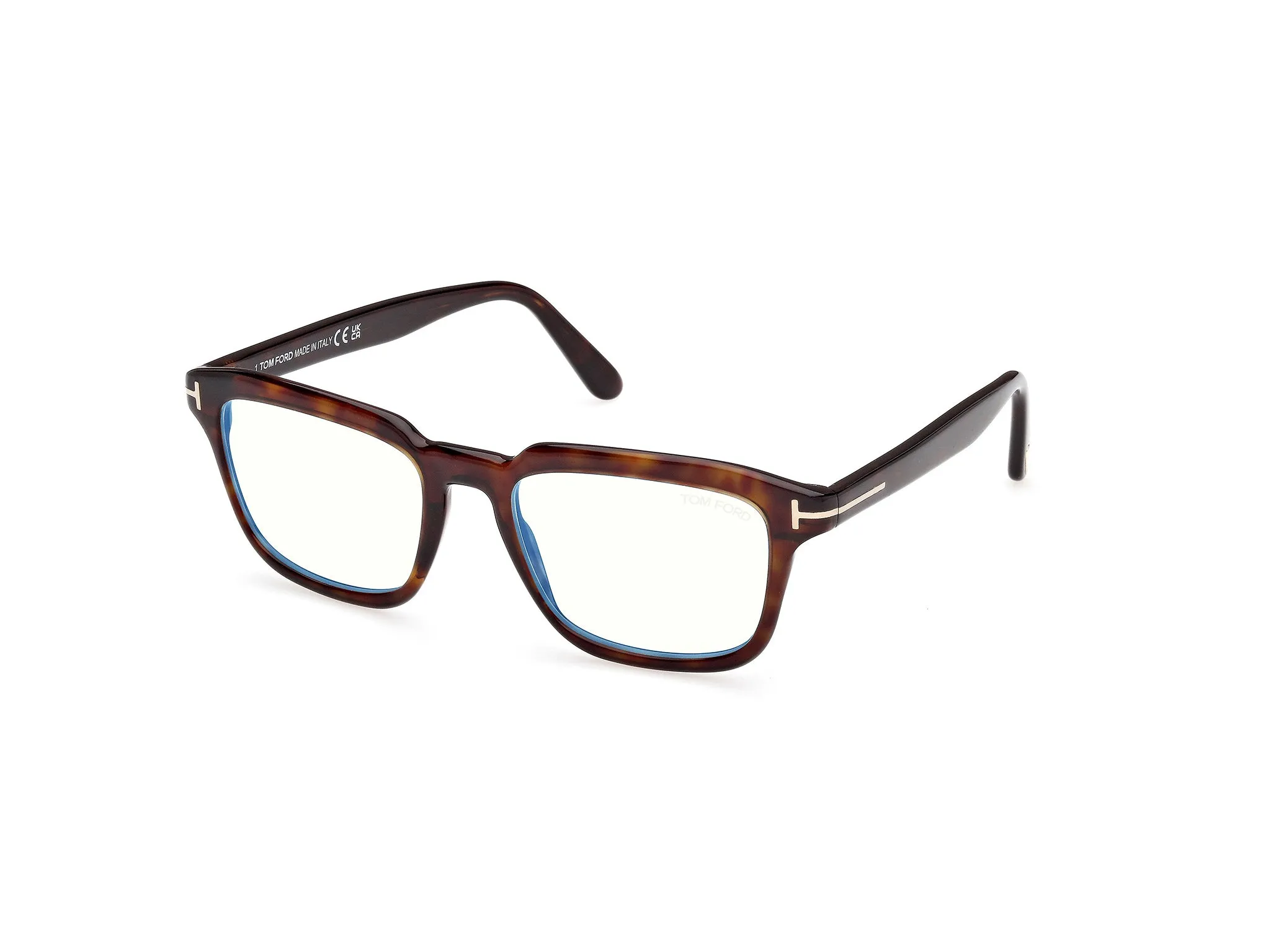TOM FORD FT6032-B 52 Montature da vista Acetato Havana Squadrata Normale - immagine 1