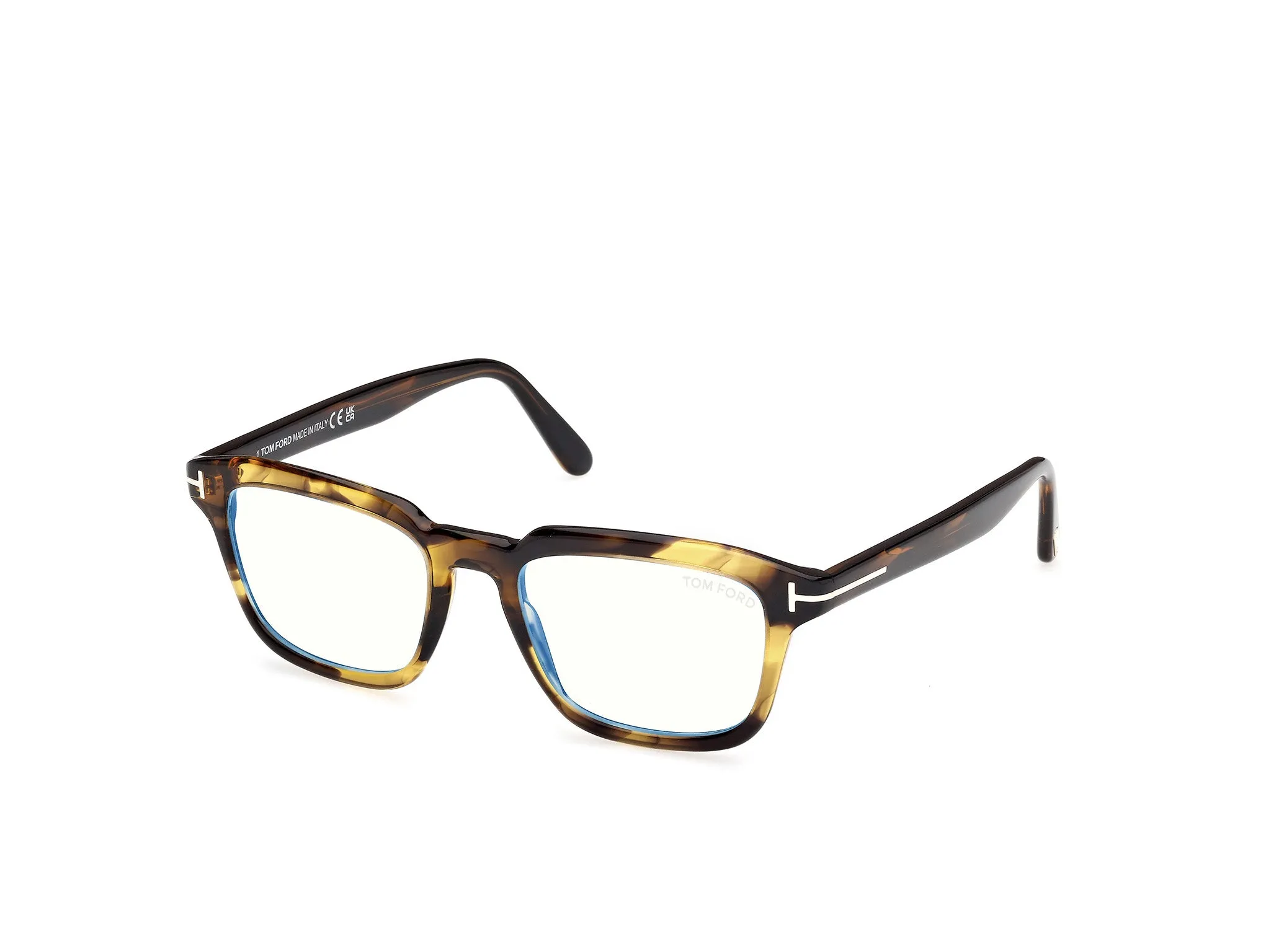 TOM FORD FT6032-B 56 Montature da vista Acetato Havana Squadrata Normale - immagine 1