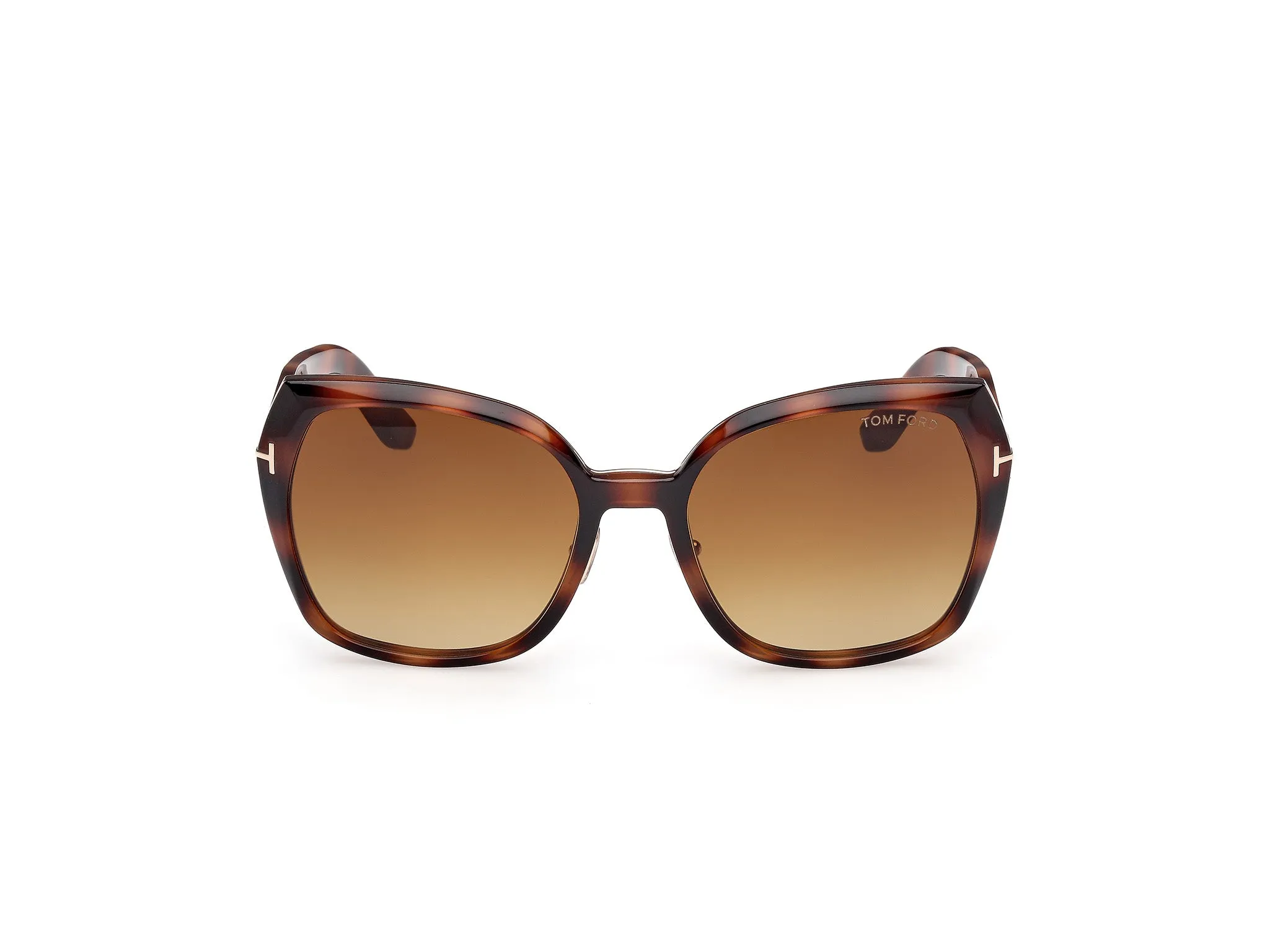 TOM FORD FT1223 PLUM 53F Occhiali da sole Metallo Havana Marrone Farfalla Normale - immagine 2