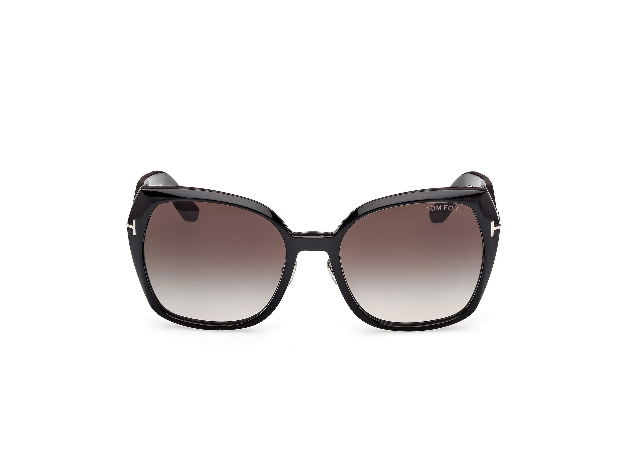 TOM FORD FT1223 PLUM 01B Occhiali da sole Metallo Nero Fumo Farfalla Normale - immagine 2
