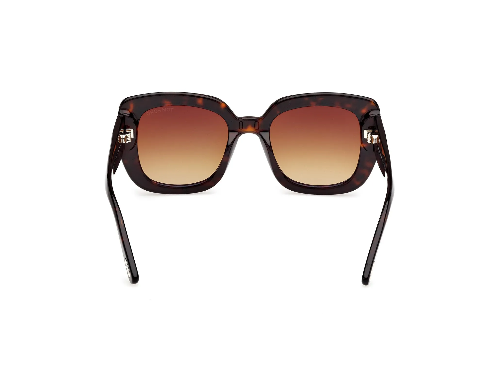 TOM FORD FT1220 CARLA-02 52F Occhiali da sole Acetato Havana Marrone Squadrata Normale Sfumato - immagine 4