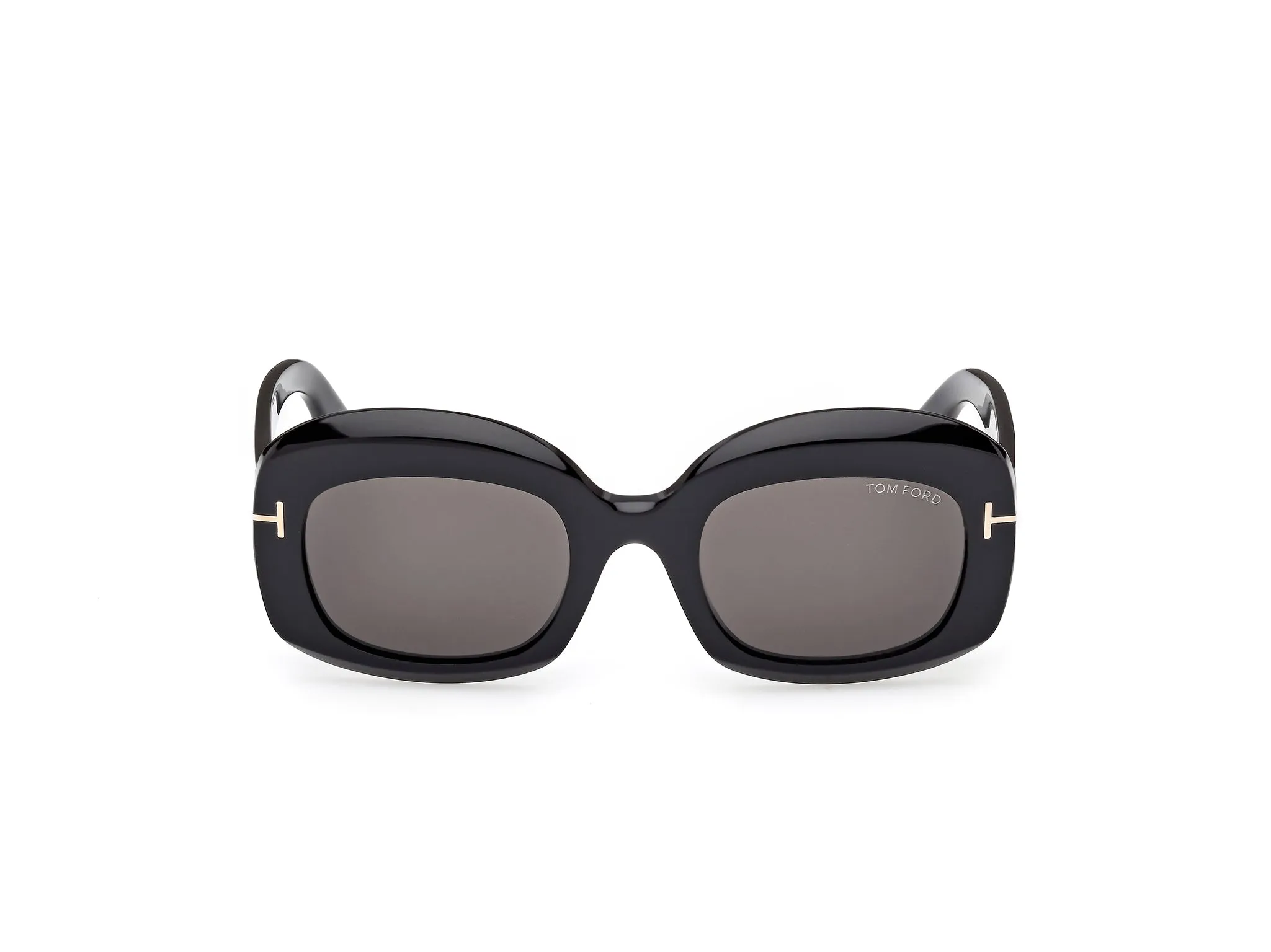 TOM FORD FT1219 CARMEN-02 01A Occhiali da sole Acetato Nero Fumo Squadrata Normale - immagine 2