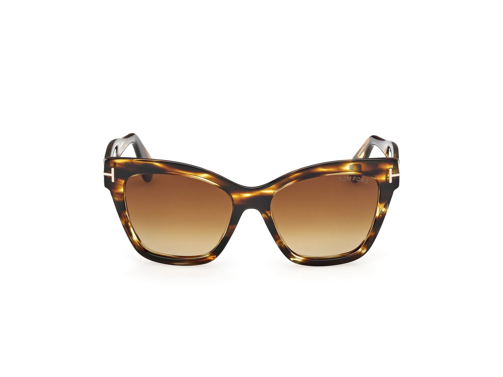 TOM FORD FT1217 ELVIRA 55F Occhiali da sole Acetato Havana Marrone Farfalla Normale - immagine 2