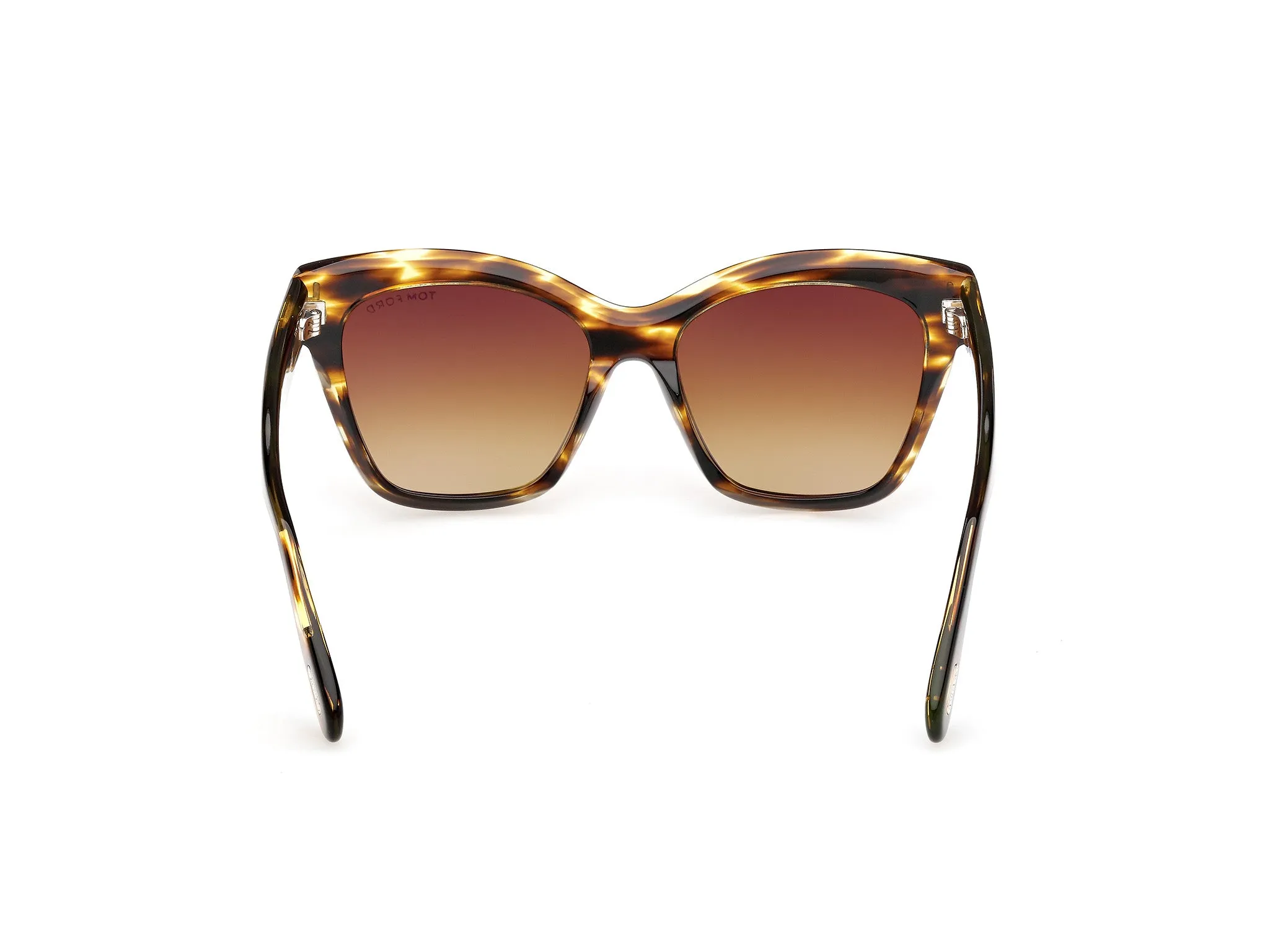 TOM FORD FT1217 ELVIRA 55F Occhiali da sole Acetato Havana Marrone Farfalla Normale - immagine 4