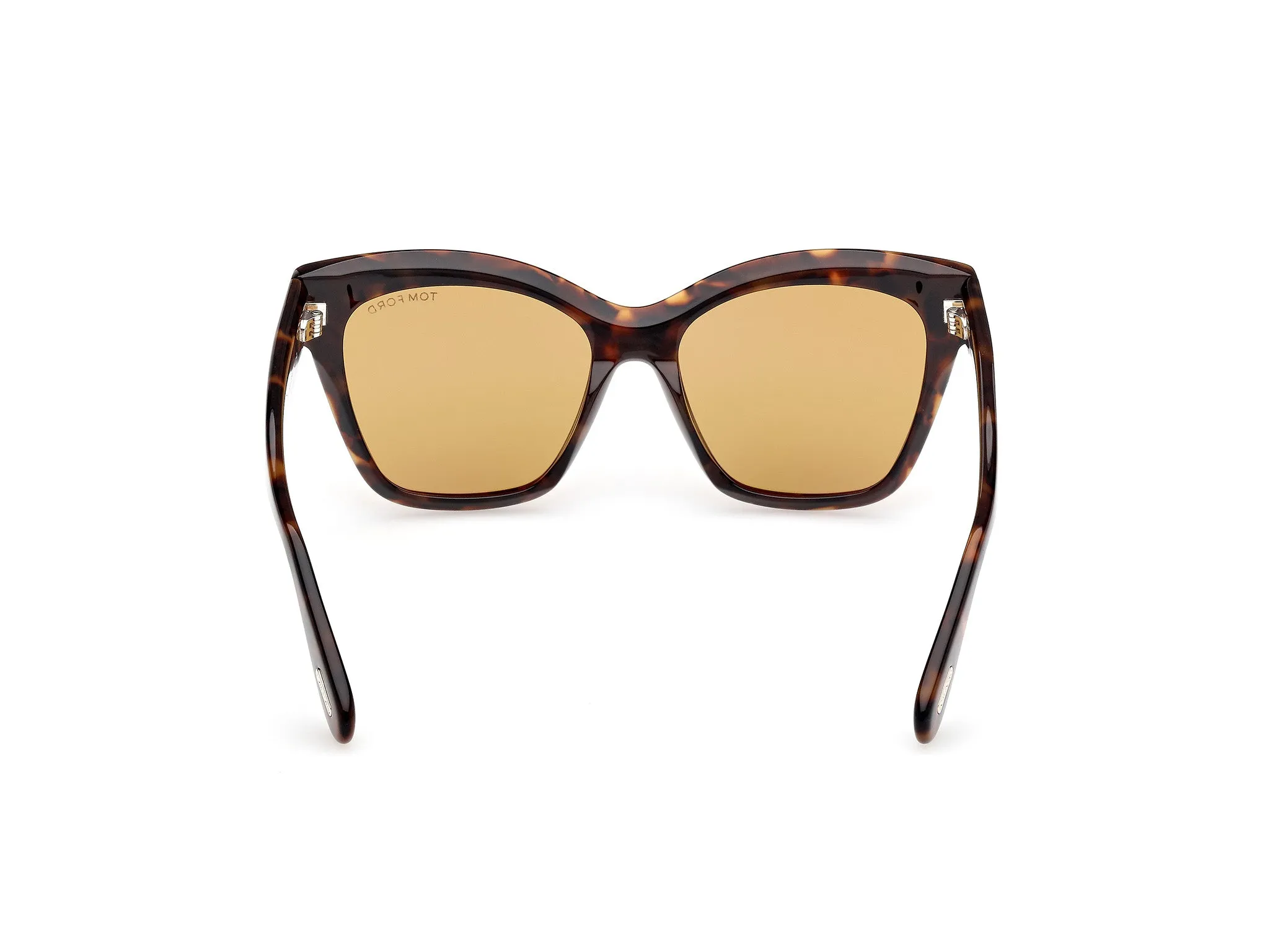 TOM FORD FT1217 ELVIRA 52E Occhiali da sole Acetato Havana Marrone Farfalla Normale - immagine 4