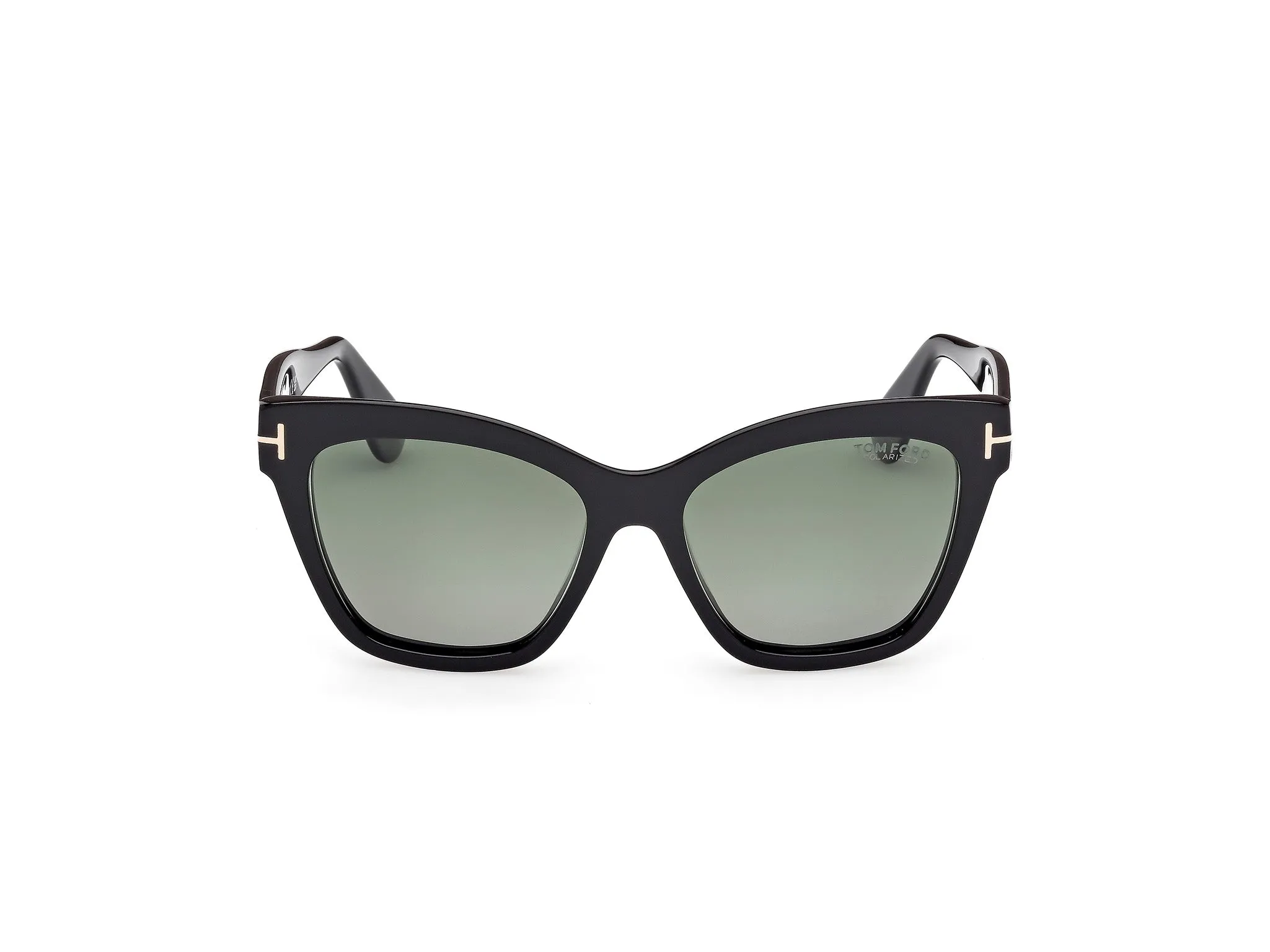 TOM FORD FT1217 ELVIRA 01R Occhiali da sole Acetato Nero Verde Farfalla Polarizzata - immagine 2