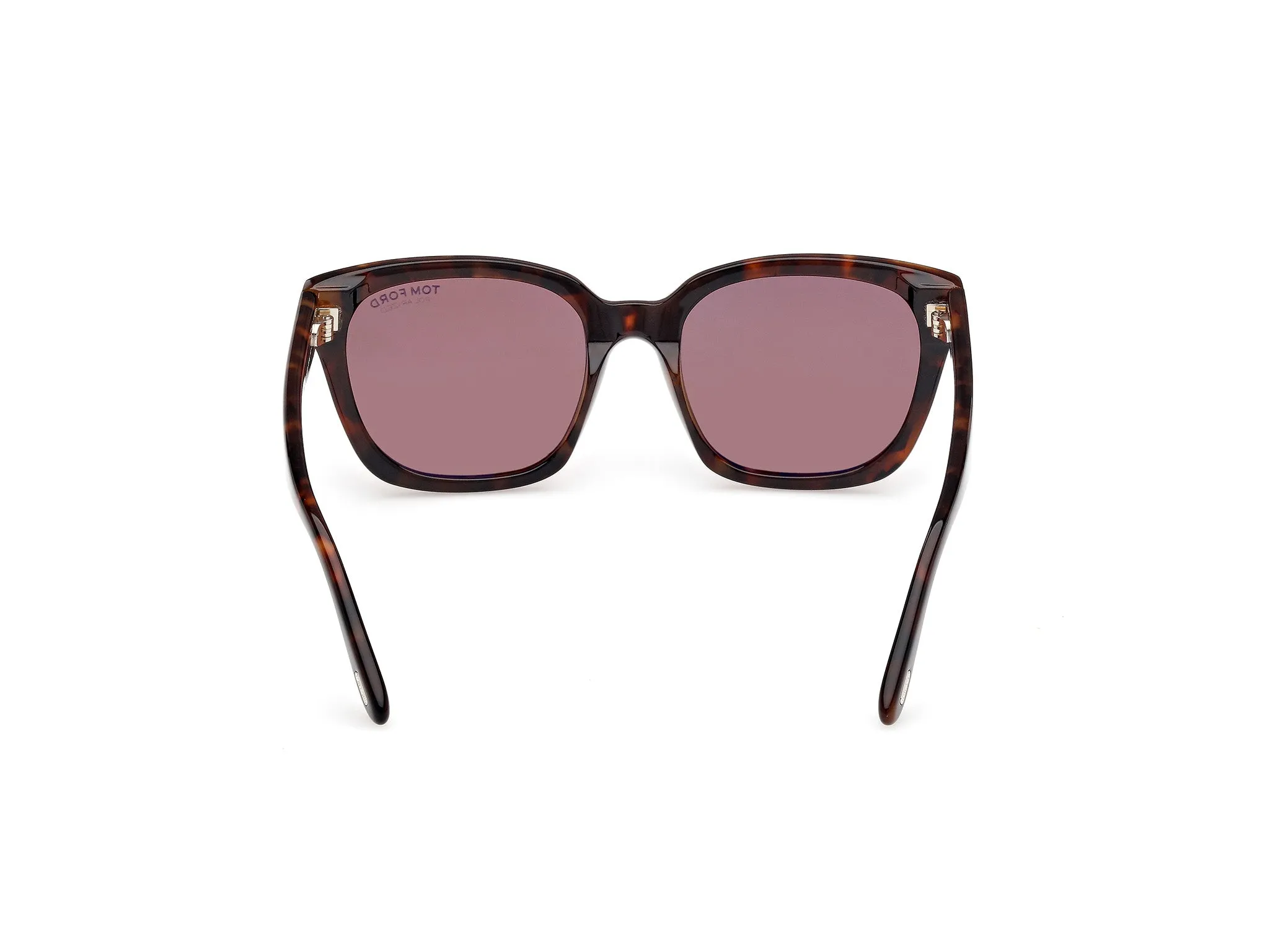 TOM FORD FT1216 HAYLAY 52H Occhiali da sole Acetato Havana Marrone Squadrata Polarizzata - immagine 4