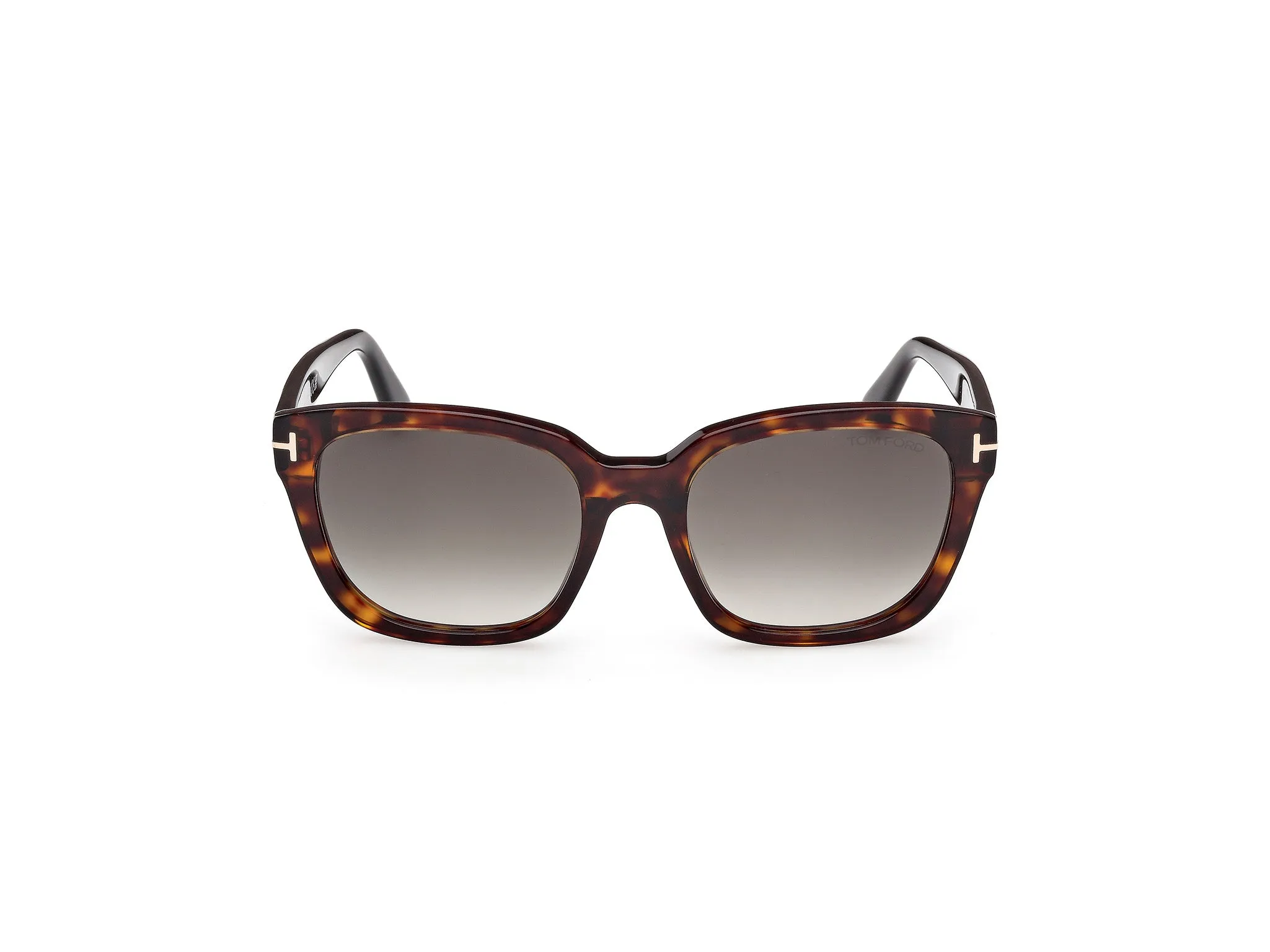 TOM FORD FT1216 HAYLAY 52B Occhiali da sole Acetato Havana Grigio Squadrata Normale Sfumato - immagine 2