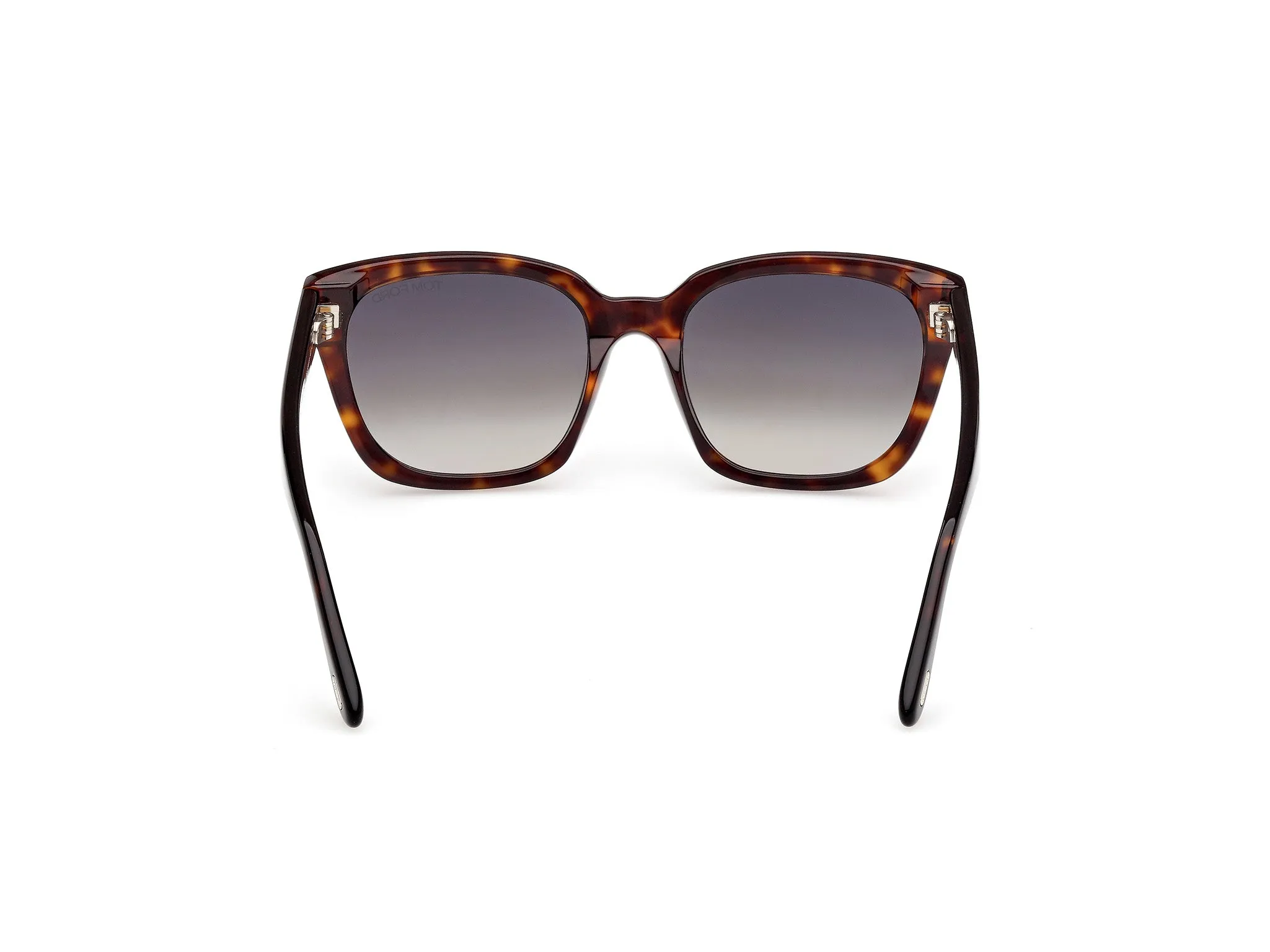 TOM FORD FT1216 HAYLAY 52B Occhiali da sole Acetato Havana Grigio Squadrata Normale Sfumato - immagine 4