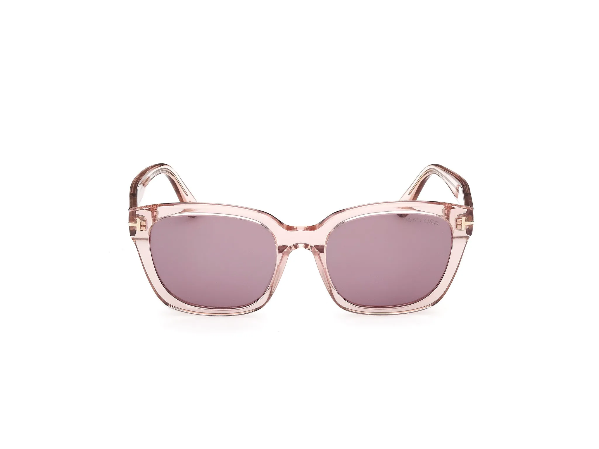 TOM FORD FT1216 HAYLAY 72Y Occhiali da sole Acetato Rosa Viola Squadrata Normale - immagine 2