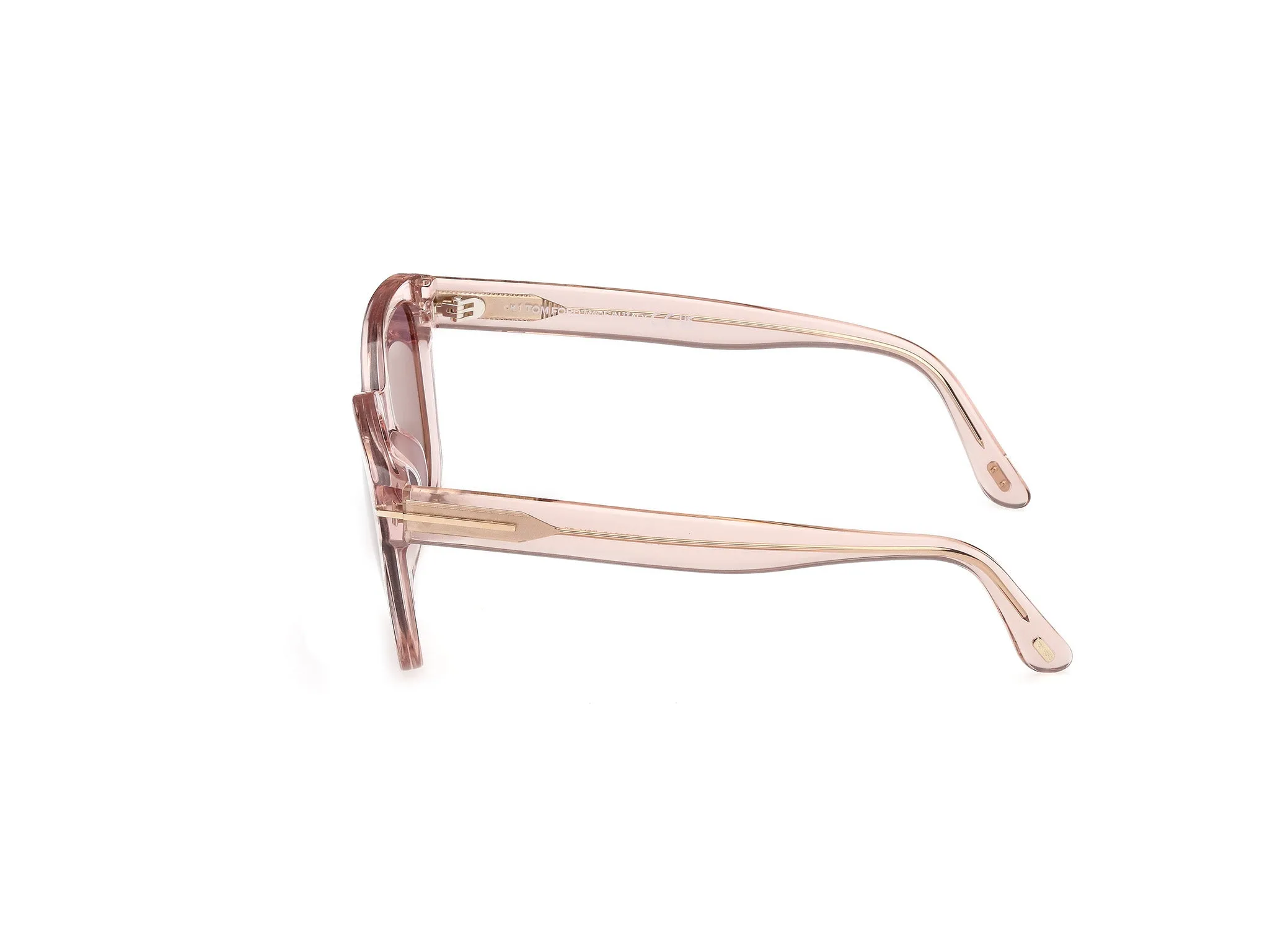TOM FORD FT1216 HAYLAY 72Y Occhiali da sole Acetato Rosa Viola Squadrata Normale - immagine 3