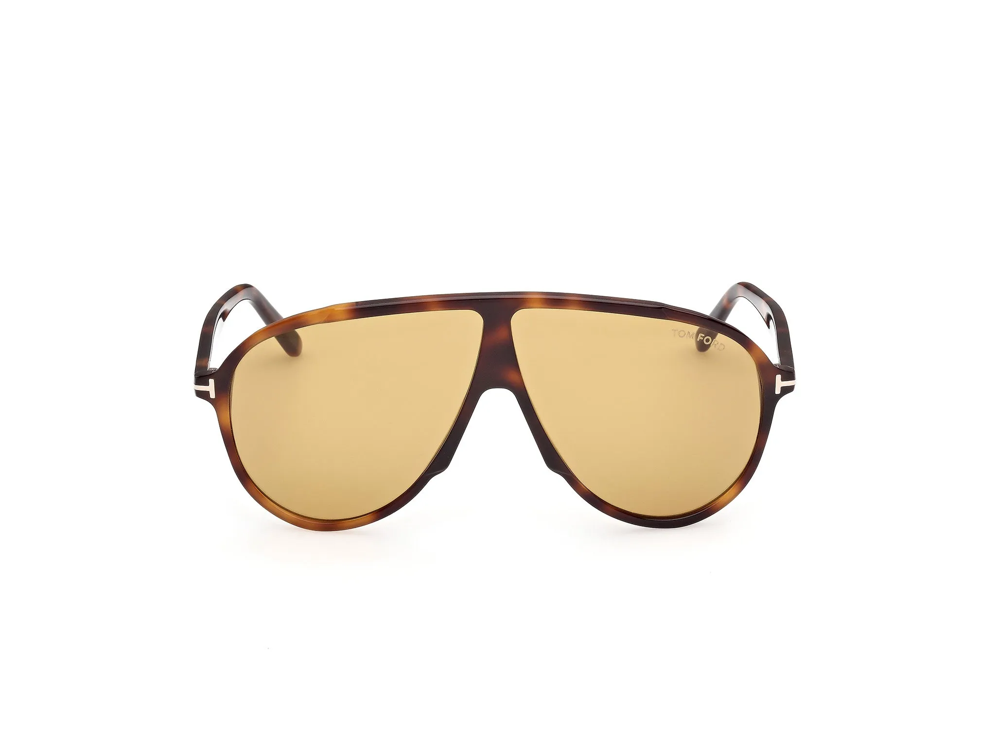 TOM FORD FT1211 VLADIMIR 53E Occhiali da sole Acetato Havana Giallo Pilot Normale - immagine 2