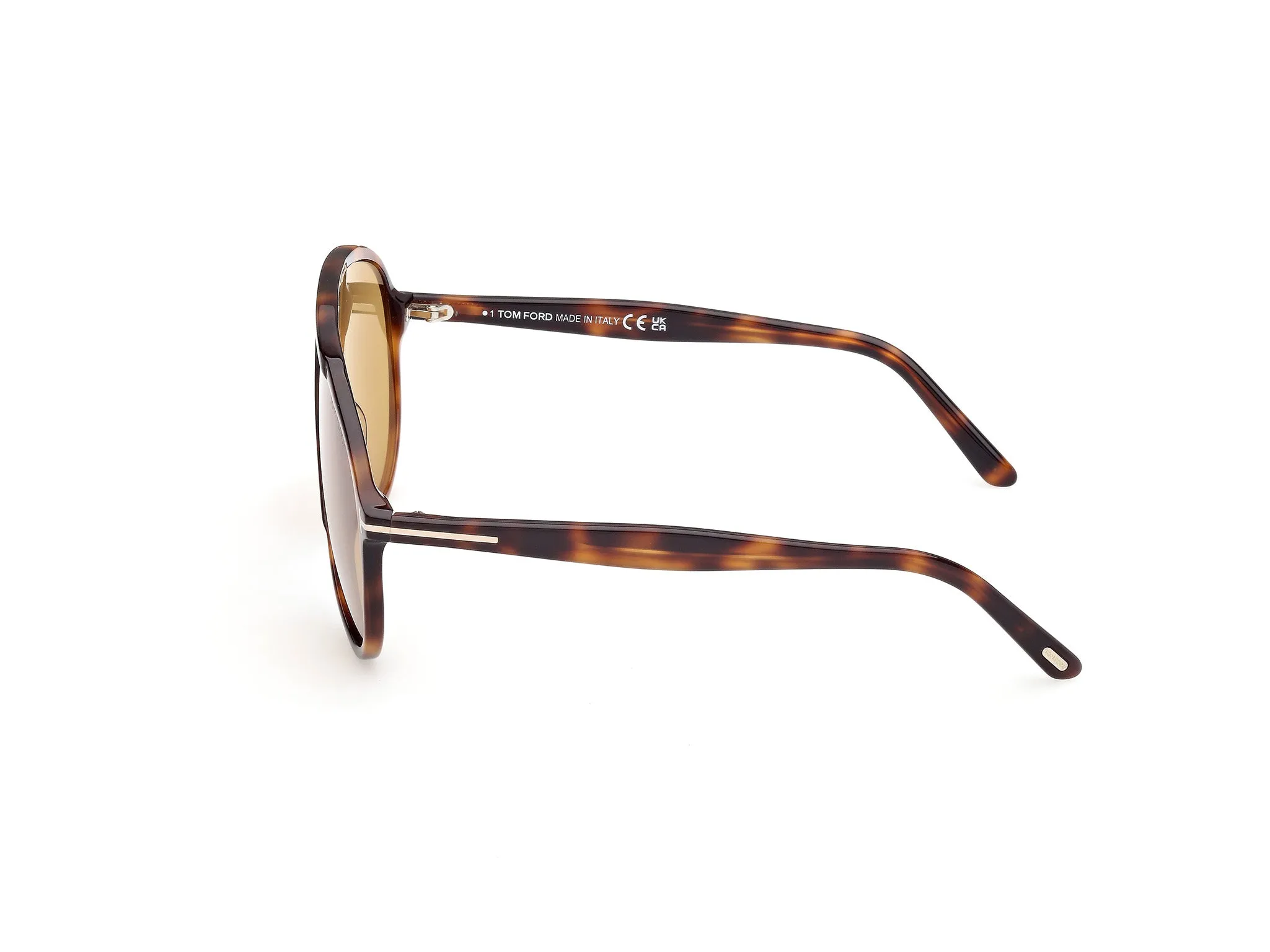 TOM FORD FT1211 VLADIMIR 53E Occhiali da sole Acetato Havana Giallo Pilot Normale - immagine 3