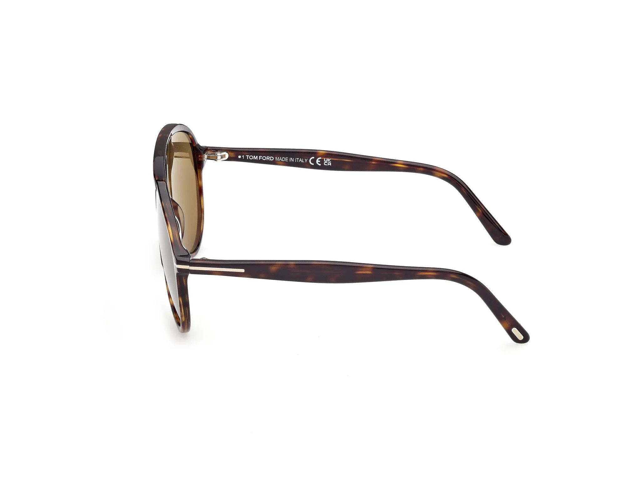 TOM FORD FT1211 VLADIMIR 52N Occhiali da sole Acetato Havana Verde Pilot Normale - immagine 3