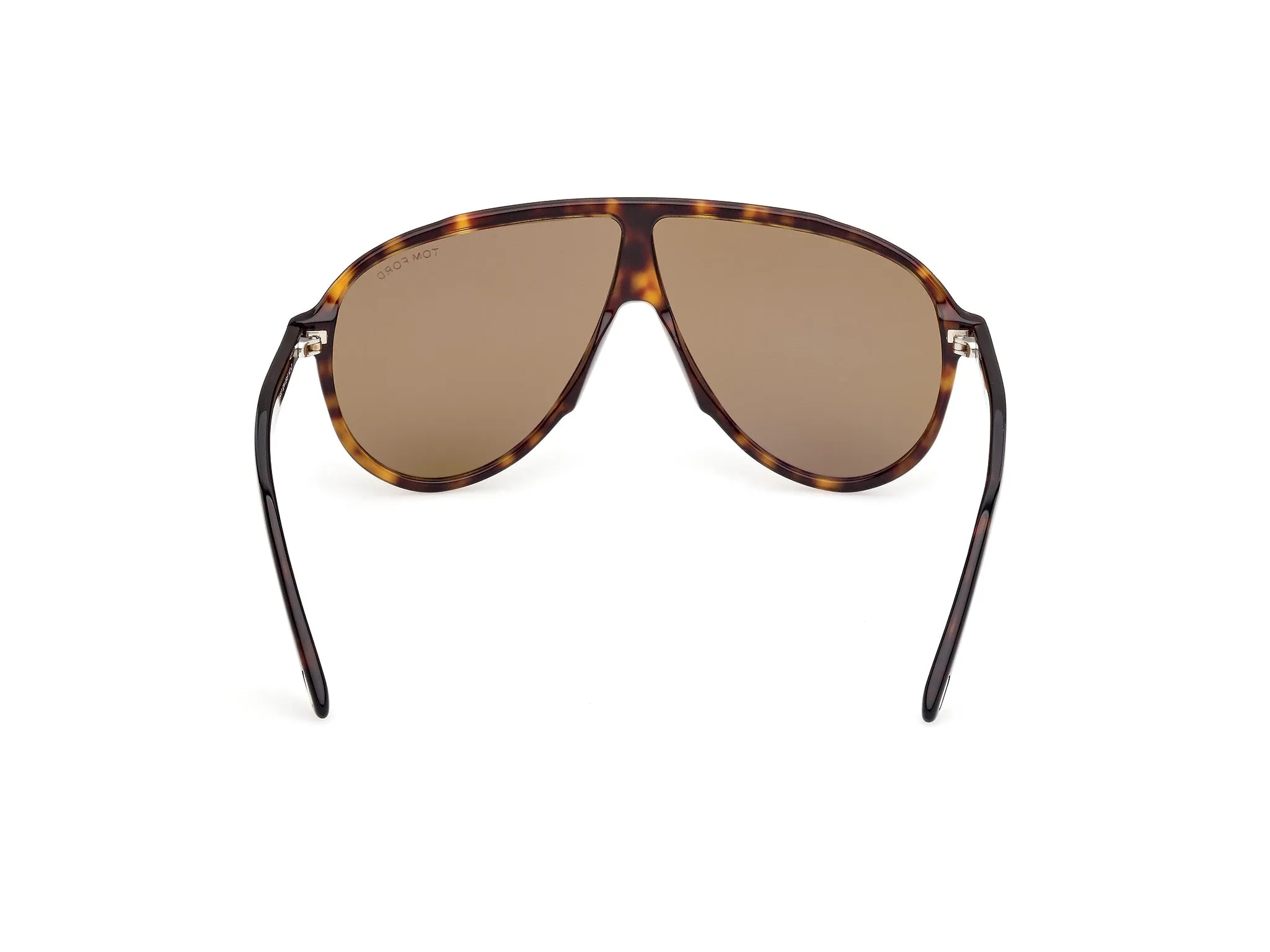 TOM FORD FT1211 VLADIMIR 52N Occhiali da sole Acetato Havana Verde Pilot Normale - immagine 4