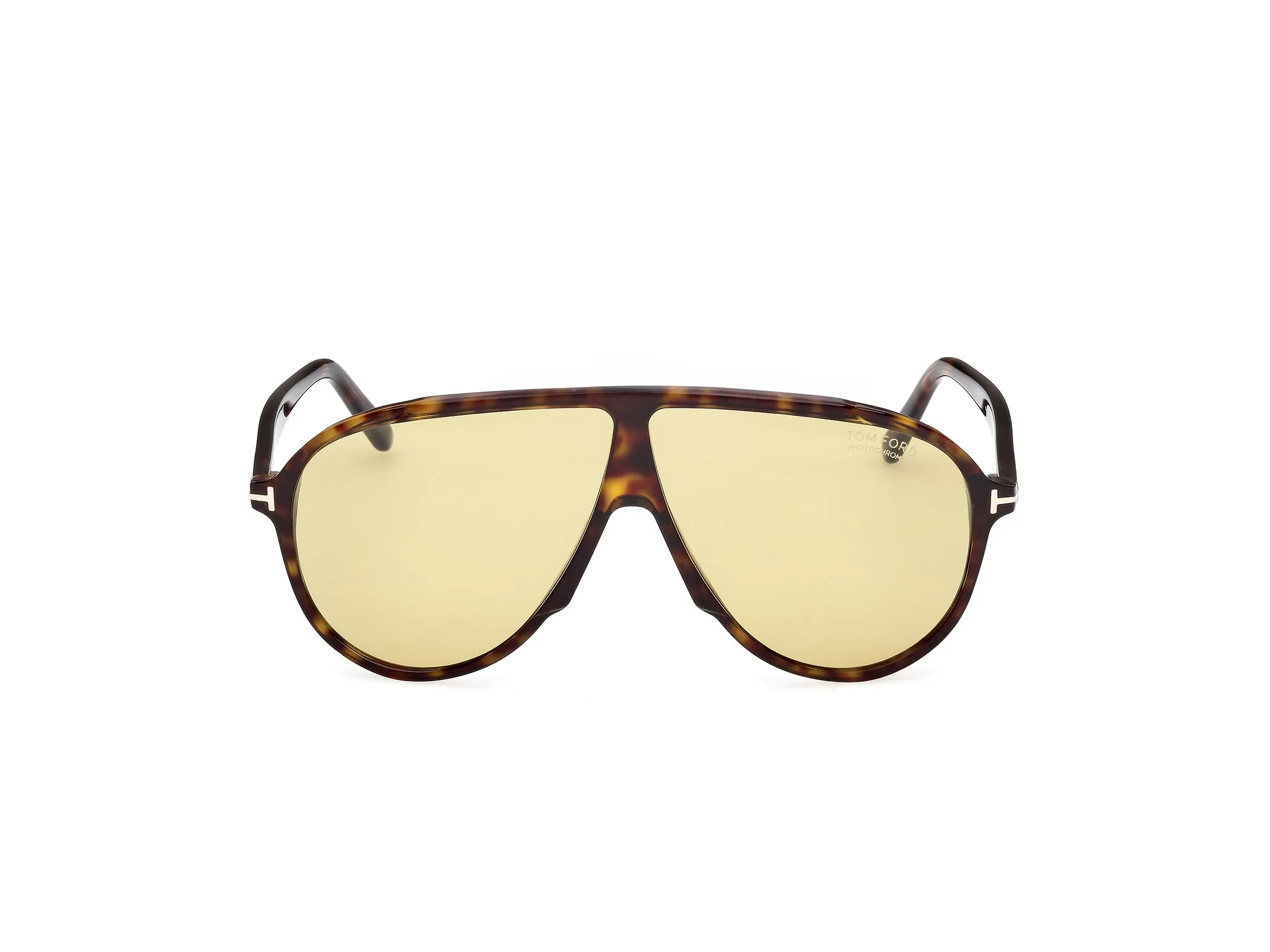 TOM FORD FT1211 VLADIMIR 52E Occhiali da sole Acetato Havana Giallo Pilot Fotocromatiche - immagine 2
