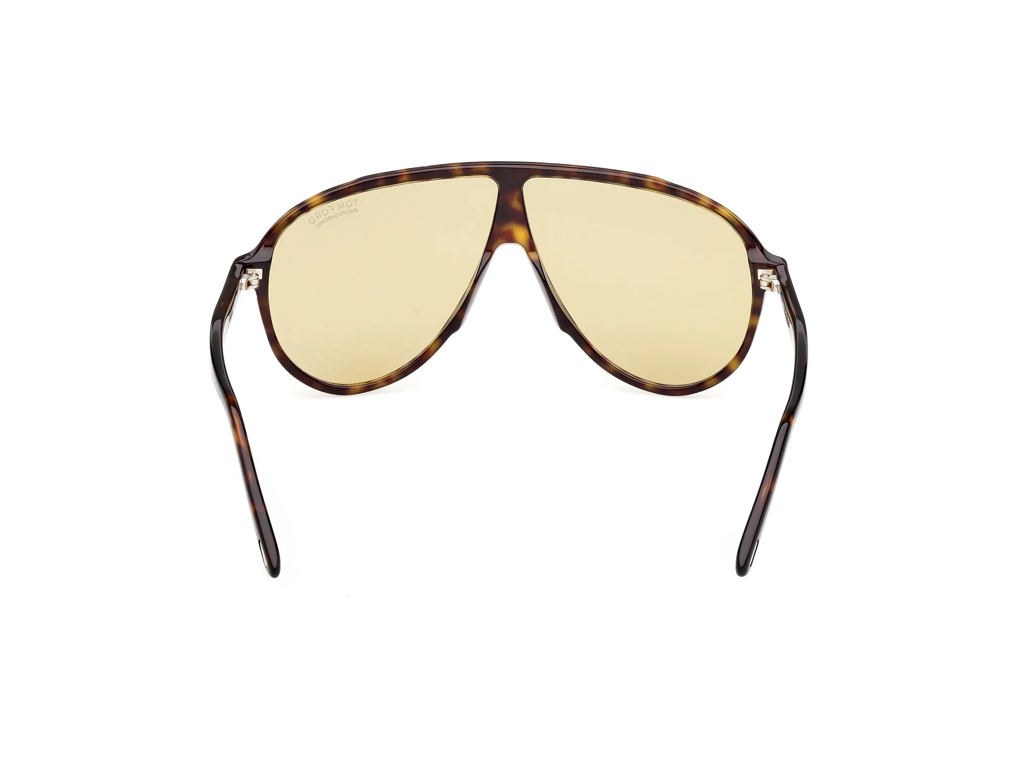 TOM FORD FT1211 VLADIMIR 52E Occhiali da sole Acetato Havana Giallo Pilot Fotocromatiche - immagine 4