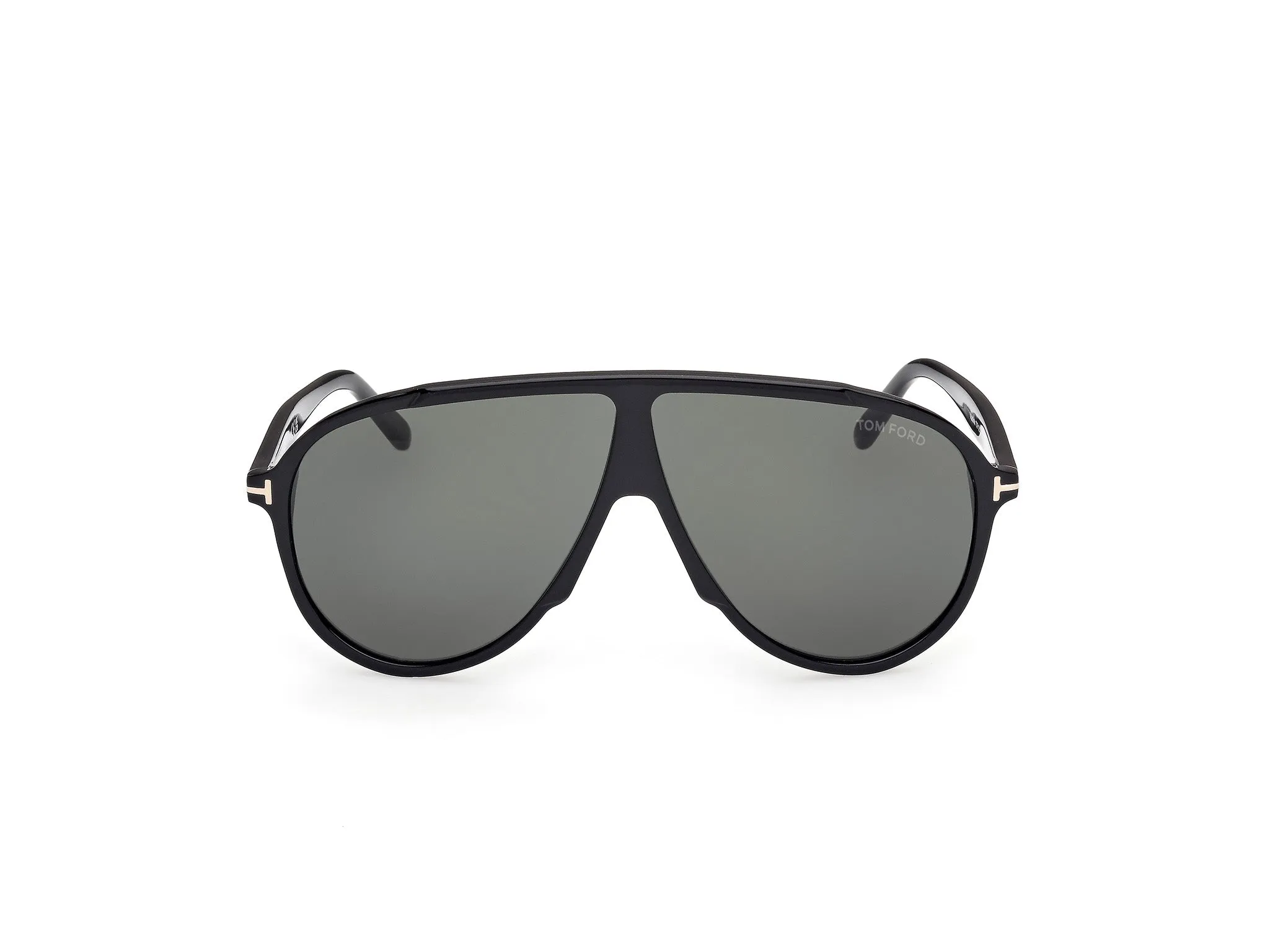TOM FORD FT1211 VLADIMIR 01N Occhiali da sole Acetato Nero Verde Pilot Normale - immagine 2