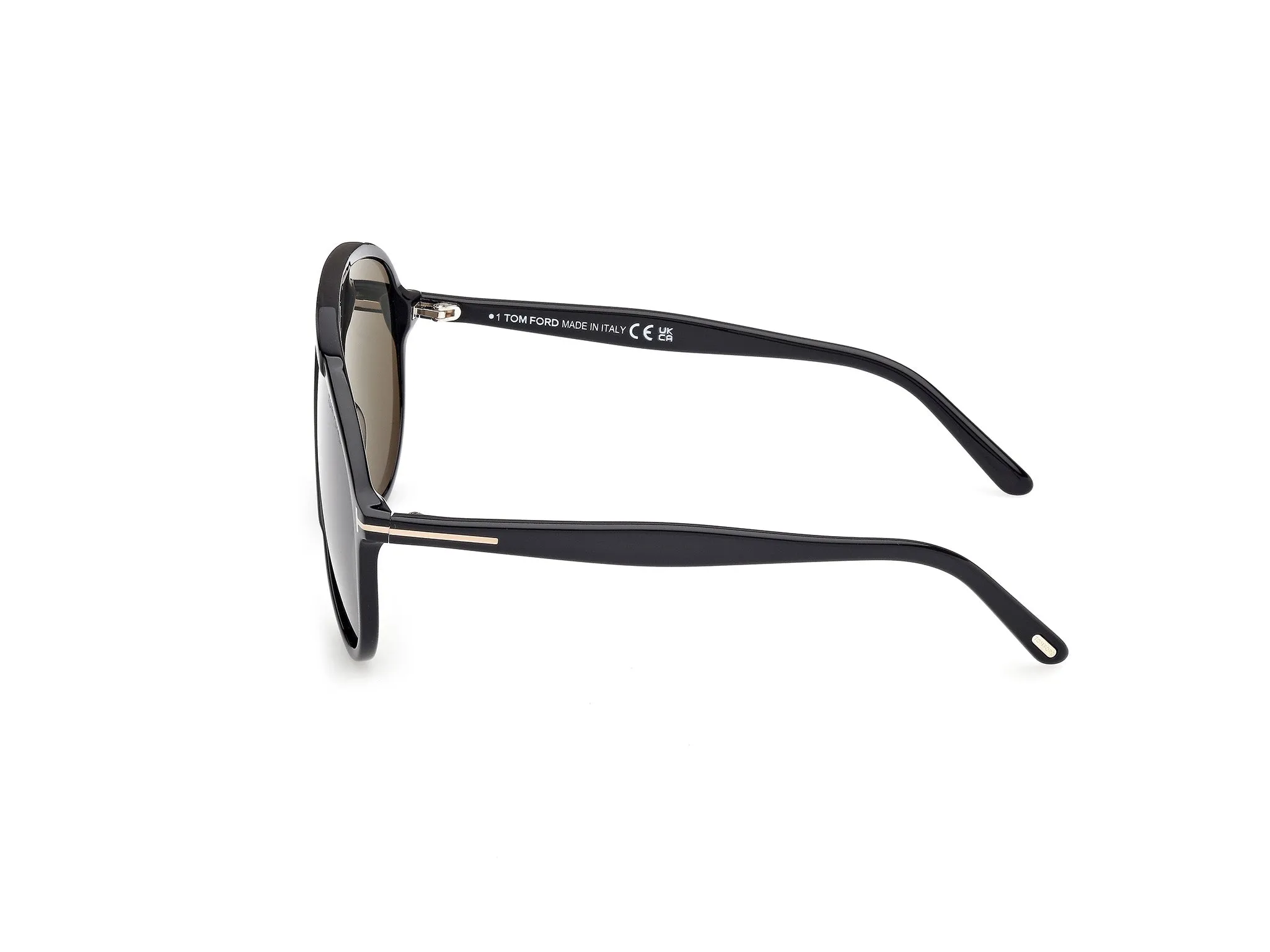 TOM FORD FT1211 VLADIMIR 01N Occhiali da sole Acetato Nero Verde Pilot Normale - immagine 3