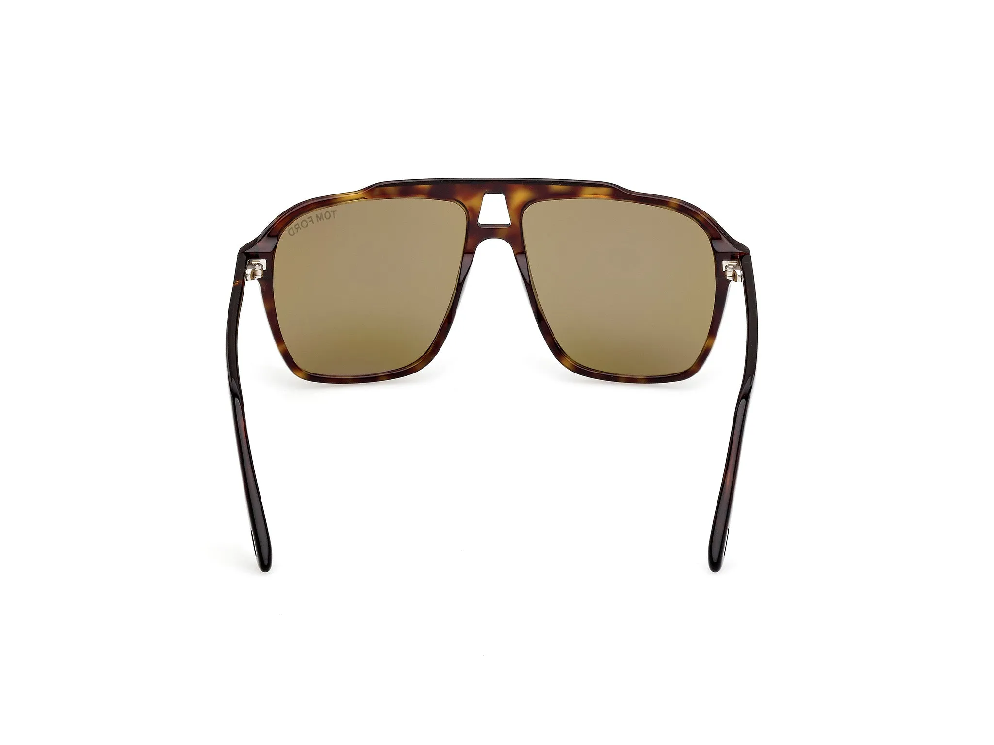 TOM FORD FT1209 AUTARI 52N Occhiali da sole Acetato Havana Verde Squadrata Normale - immagine 4