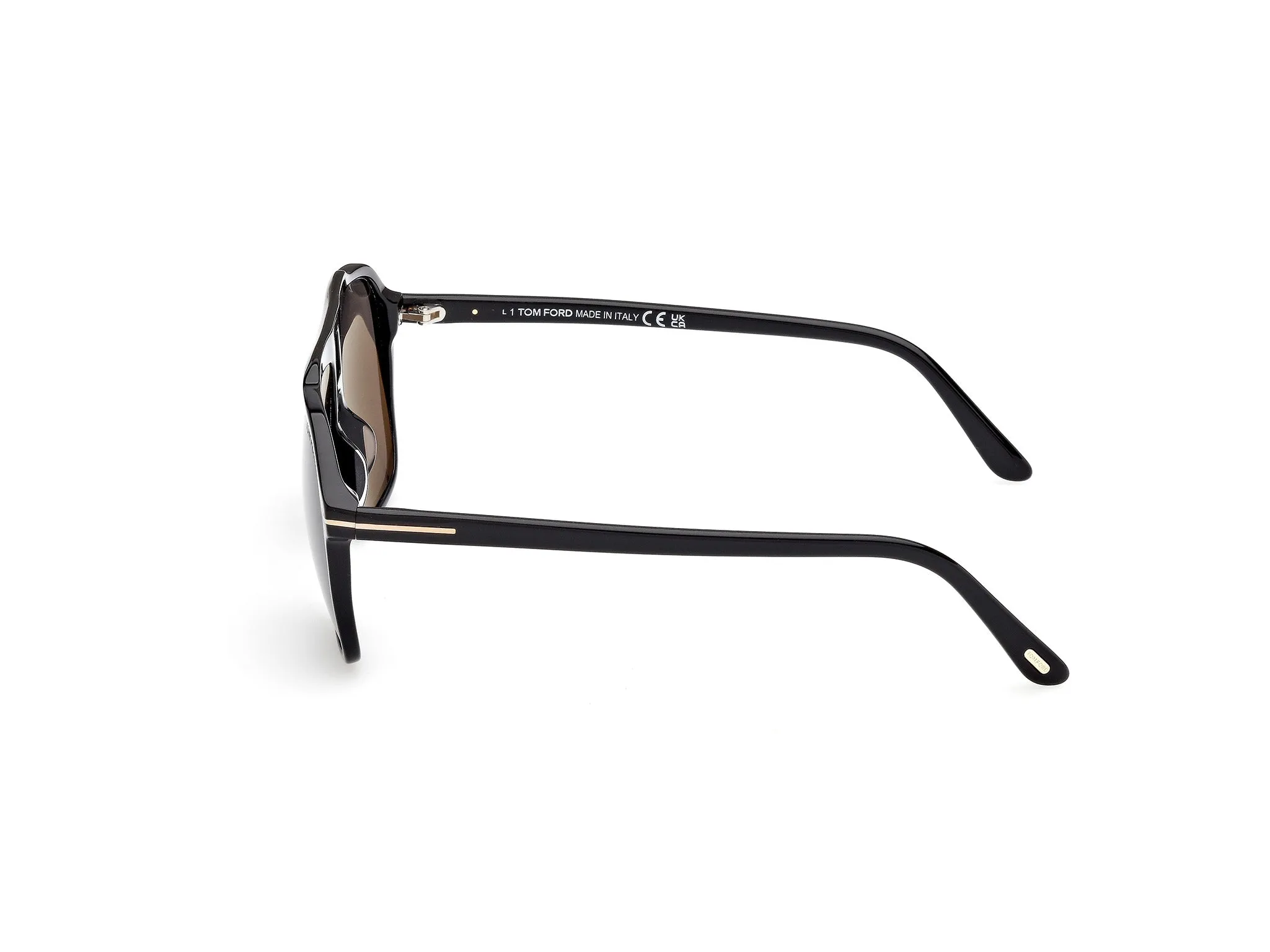 TOM FORD FT1209 AUTARI 01A Occhiali da sole Acetato Nero Fumo Squadrata Normale - immagine 3