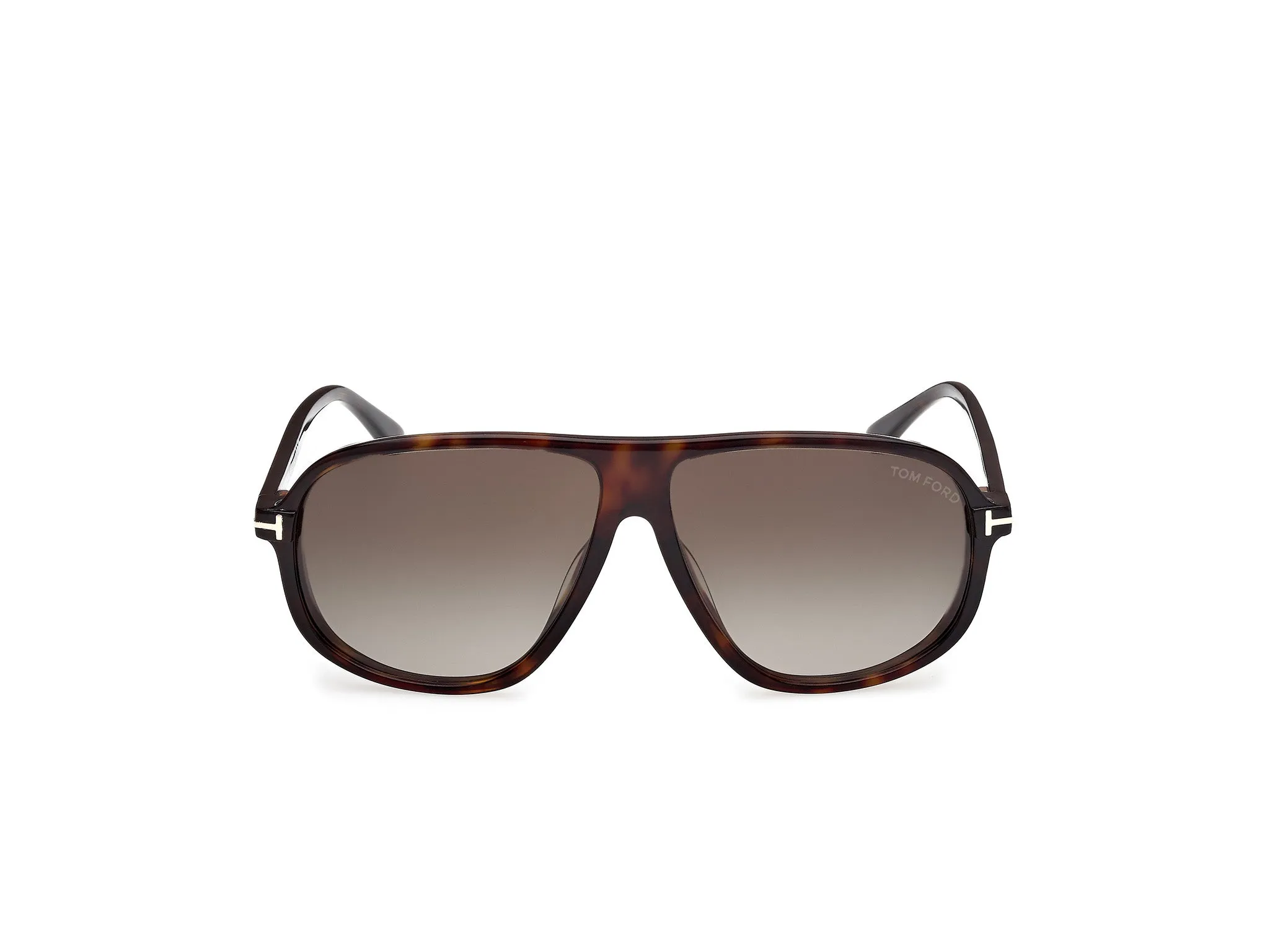 TOM FORD FT1208 GUILLAUME 52K Occhiali da sole Acetato Havana Trasparente Pilot Normale Sfumato - immagine 2