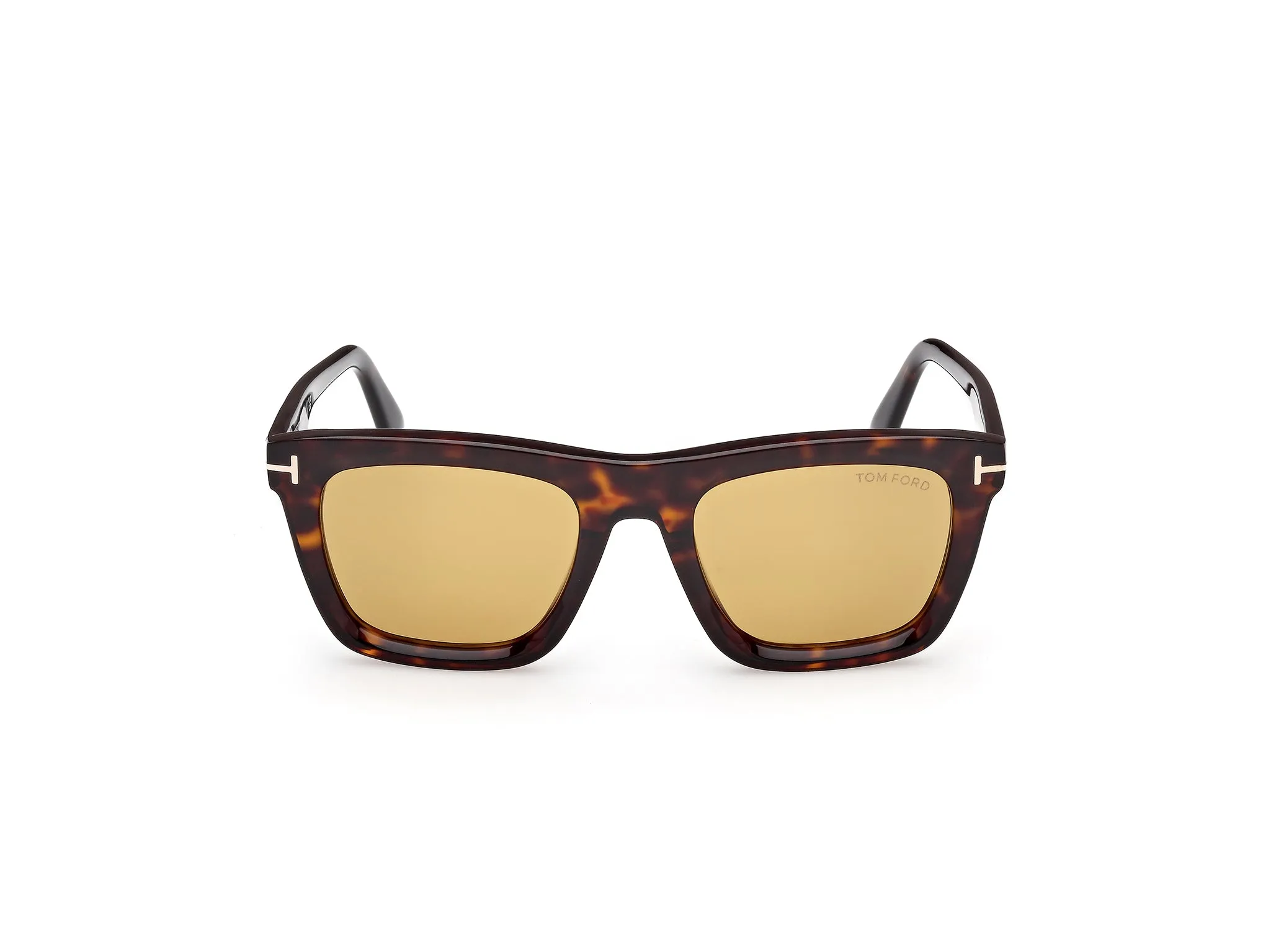 TOM FORD FT1207 LELIO 52E Occhiali da sole Acetato Havana Giallo Squadrata Normale - immagine 2
