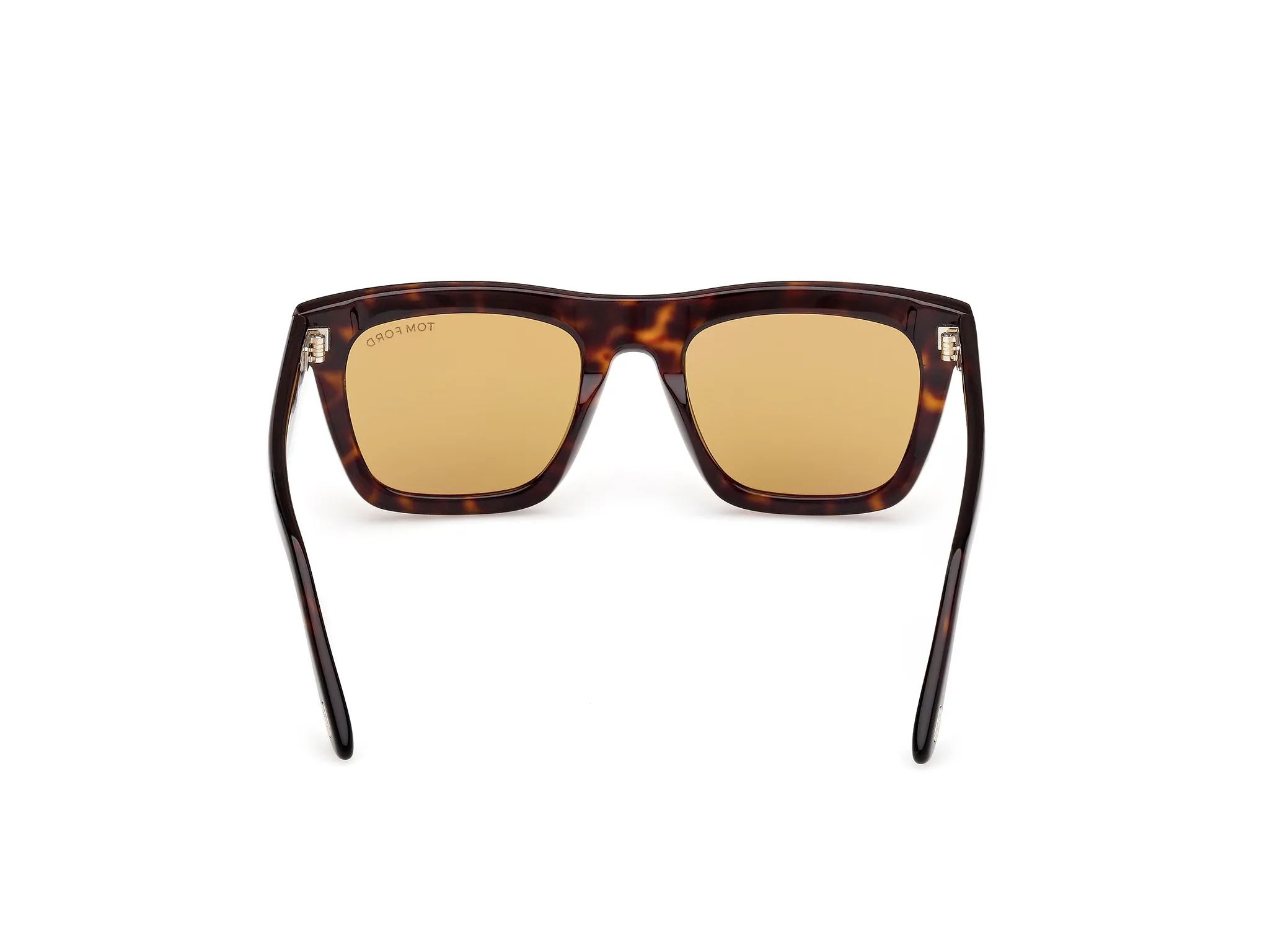 TOM FORD FT1207 LELIO 52E Occhiali da sole Acetato Havana Giallo Squadrata Normale - immagine 4