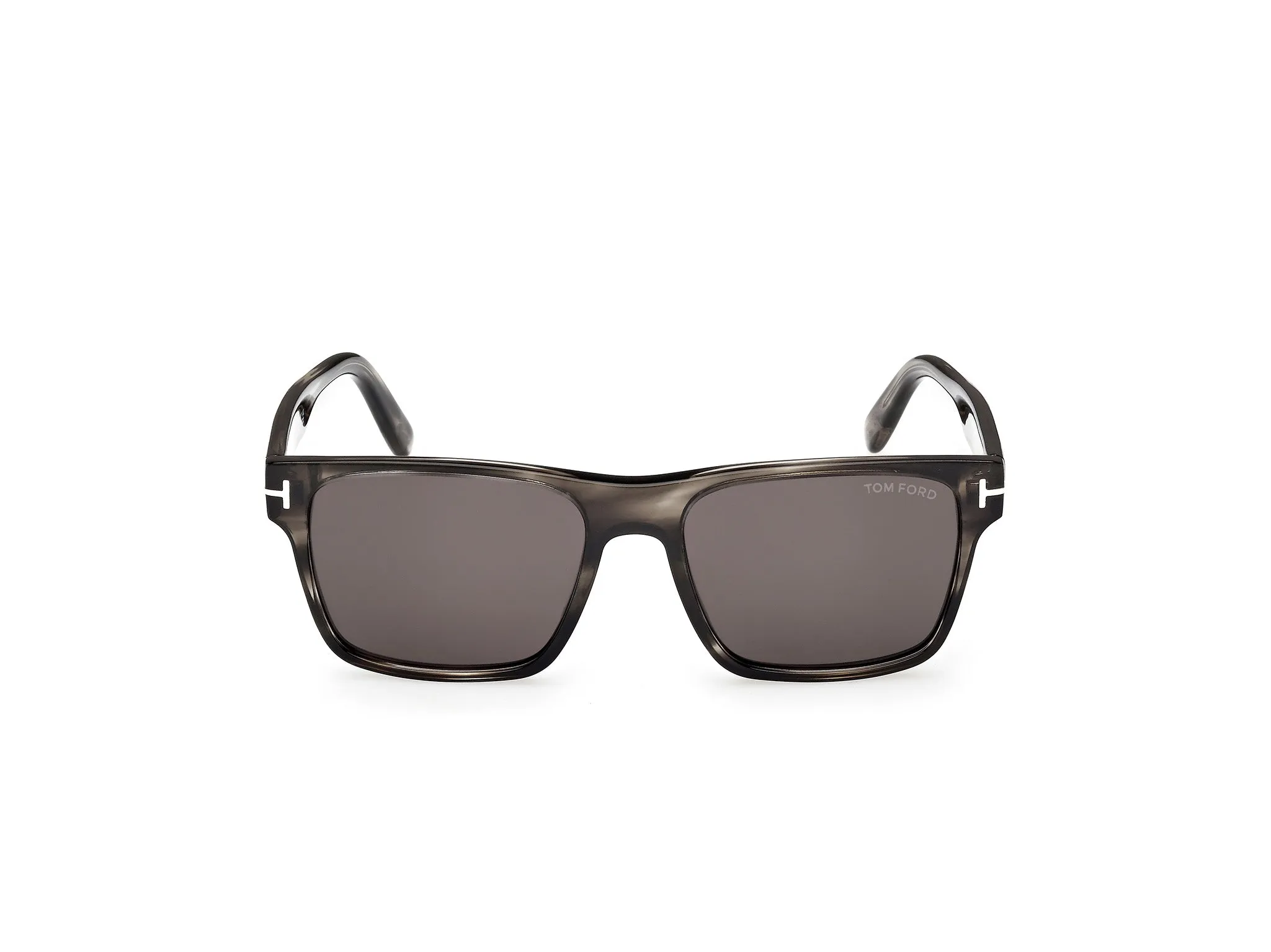 TOM FORD FT1205 CALDER 56A Occhiali da sole Acetato Havana Fumo Squadrata Normale - immagine 2